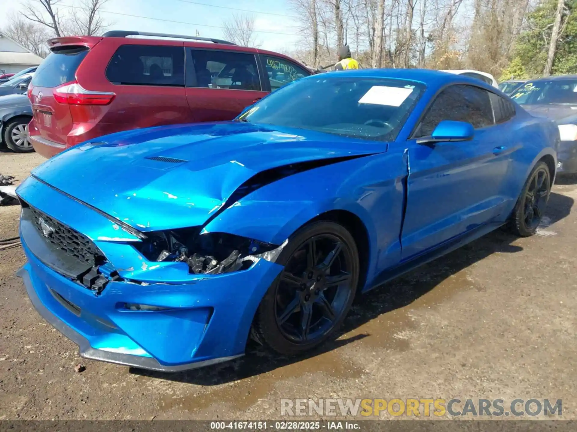 2 Photograph of a damaged car 1FA6P8TH1K5167548 FORD MUSTANG 2019