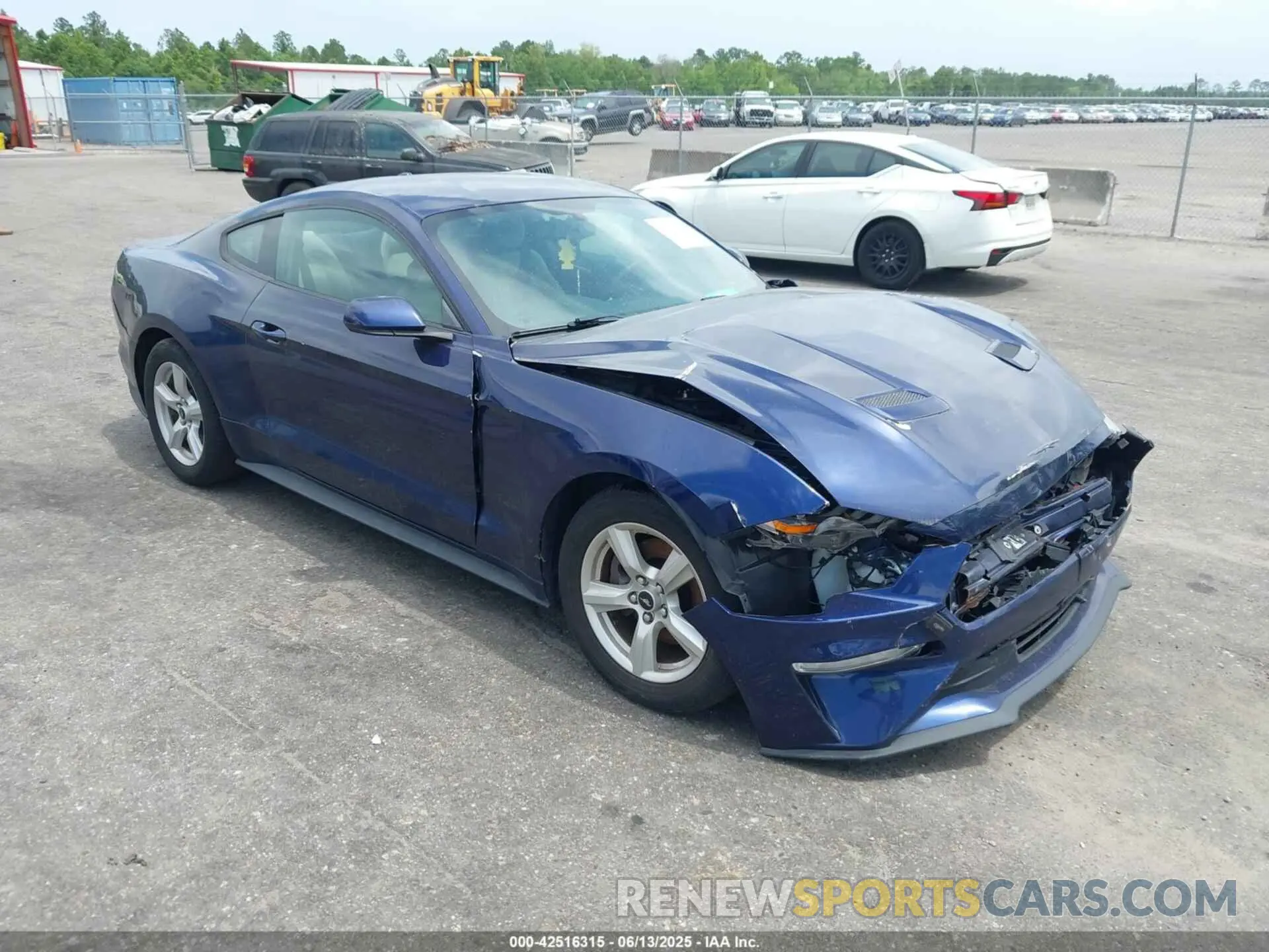 1 Photograph of a damaged car 1FA6P8TH3K5174131 FORD MUSTANG 2019