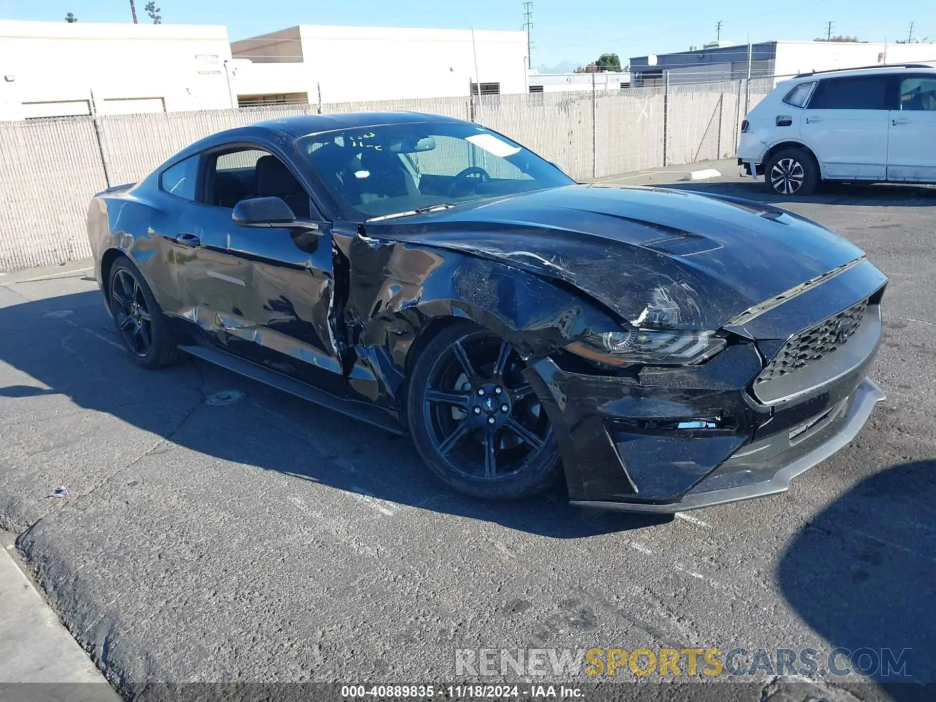 1 Photograph of a damaged car 1FA6P8TH3K5185937 FORD MUSTANG 2019