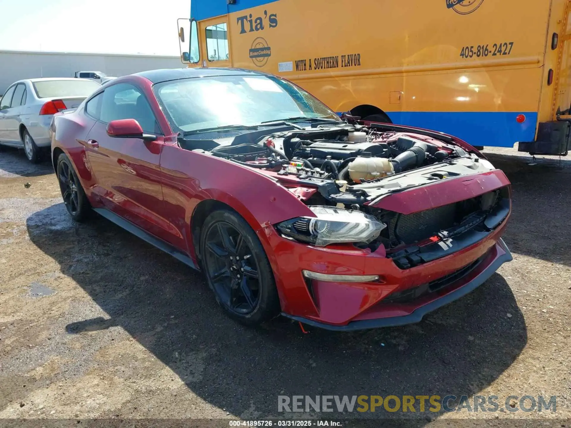 1 Photograph of a damaged car 1FA6P8TH4K5106131 FORD MUSTANG 2019