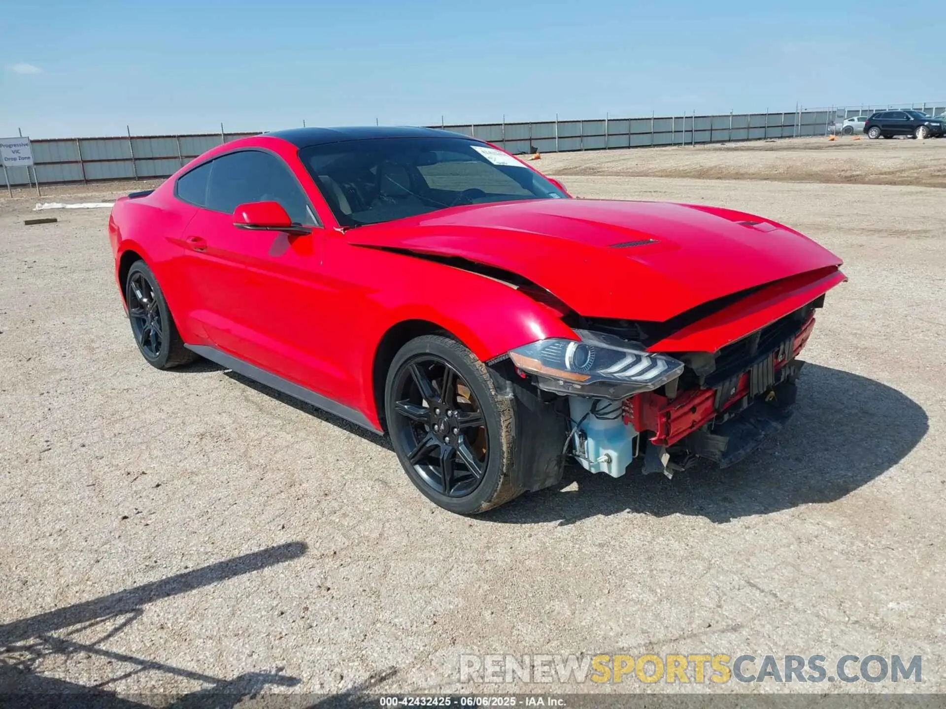 1 Photograph of a damaged car 1FA6P8TH4K5123141 FORD MUSTANG 2019