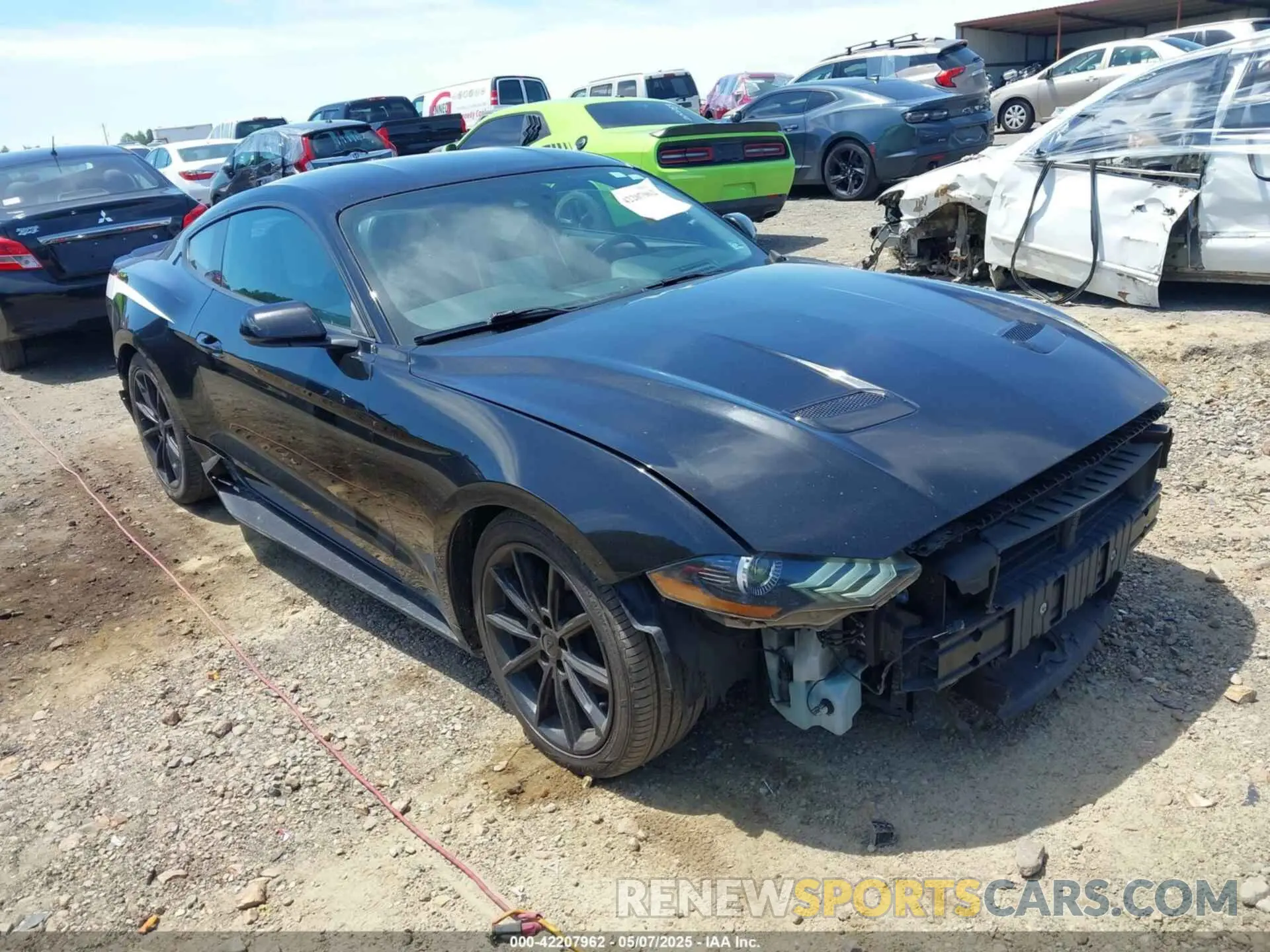 1 Photograph of a damaged car 1FA6P8TH4K5159573 FORD MUSTANG 2019