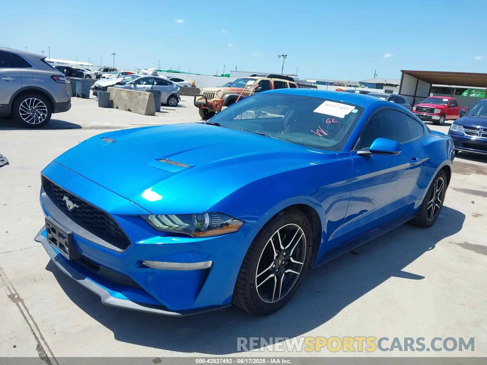 2 Photograph of a damaged car 1FA6P8TH4K5201515 FORD MUSTANG 2019