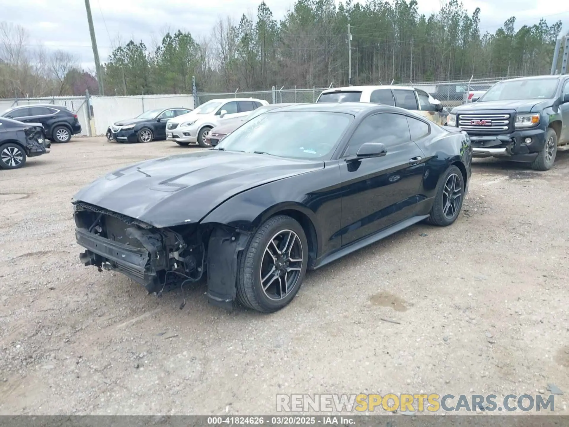 2 Photograph of a damaged car 1FA6P8TH6K5166654 FORD MUSTANG 2019