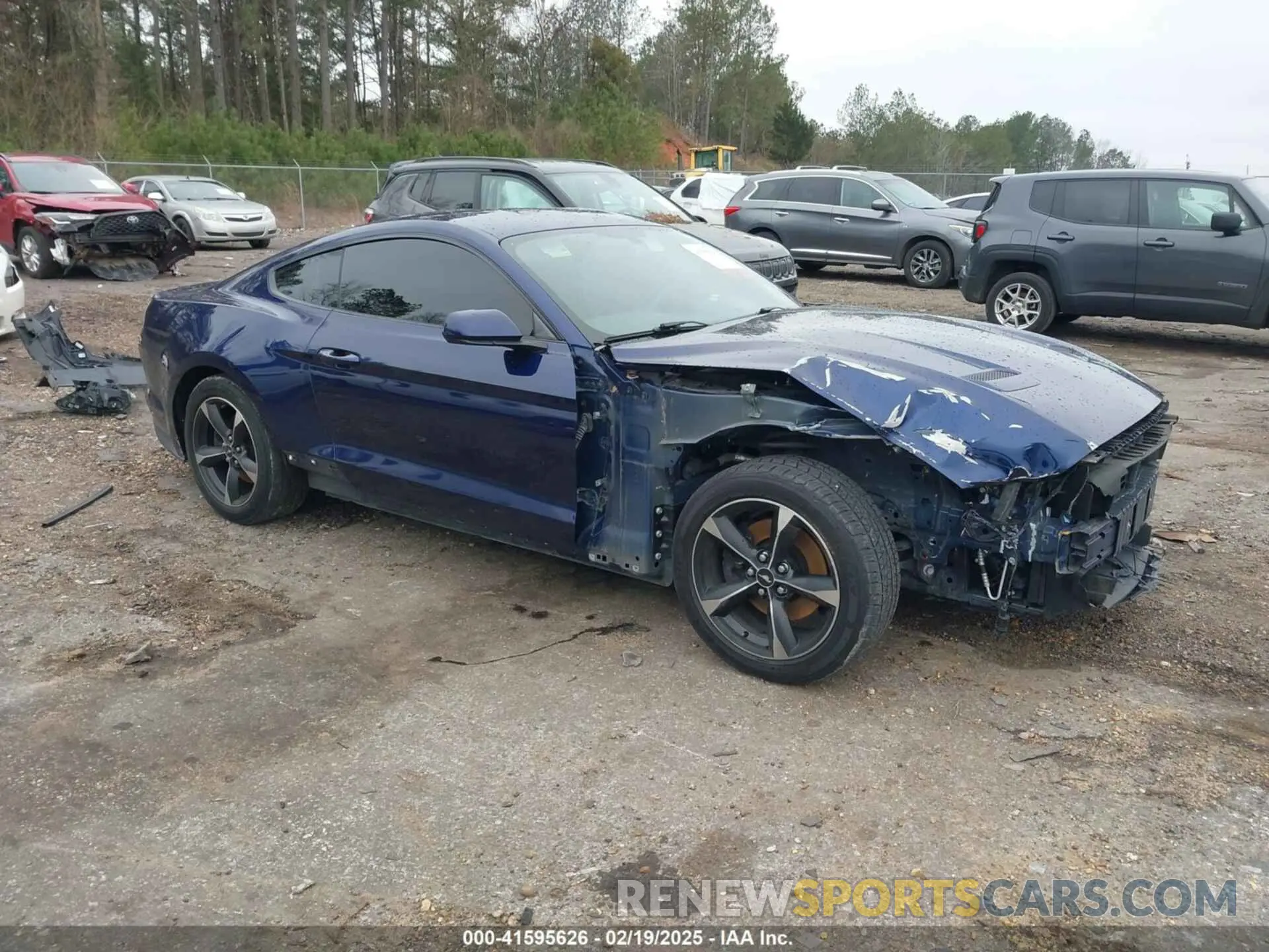 1 Photograph of a damaged car 1FA6P8TH7K5167134 FORD MUSTANG 2019