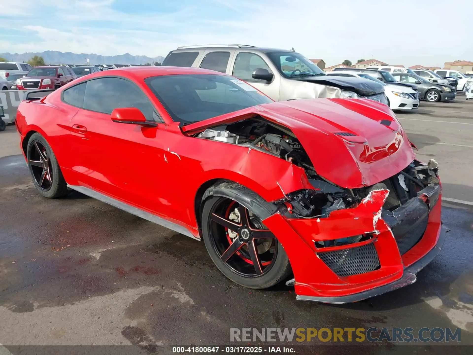 1 Photograph of a damaged car 1FA6P8THXK5196692 FORD MUSTANG 2019