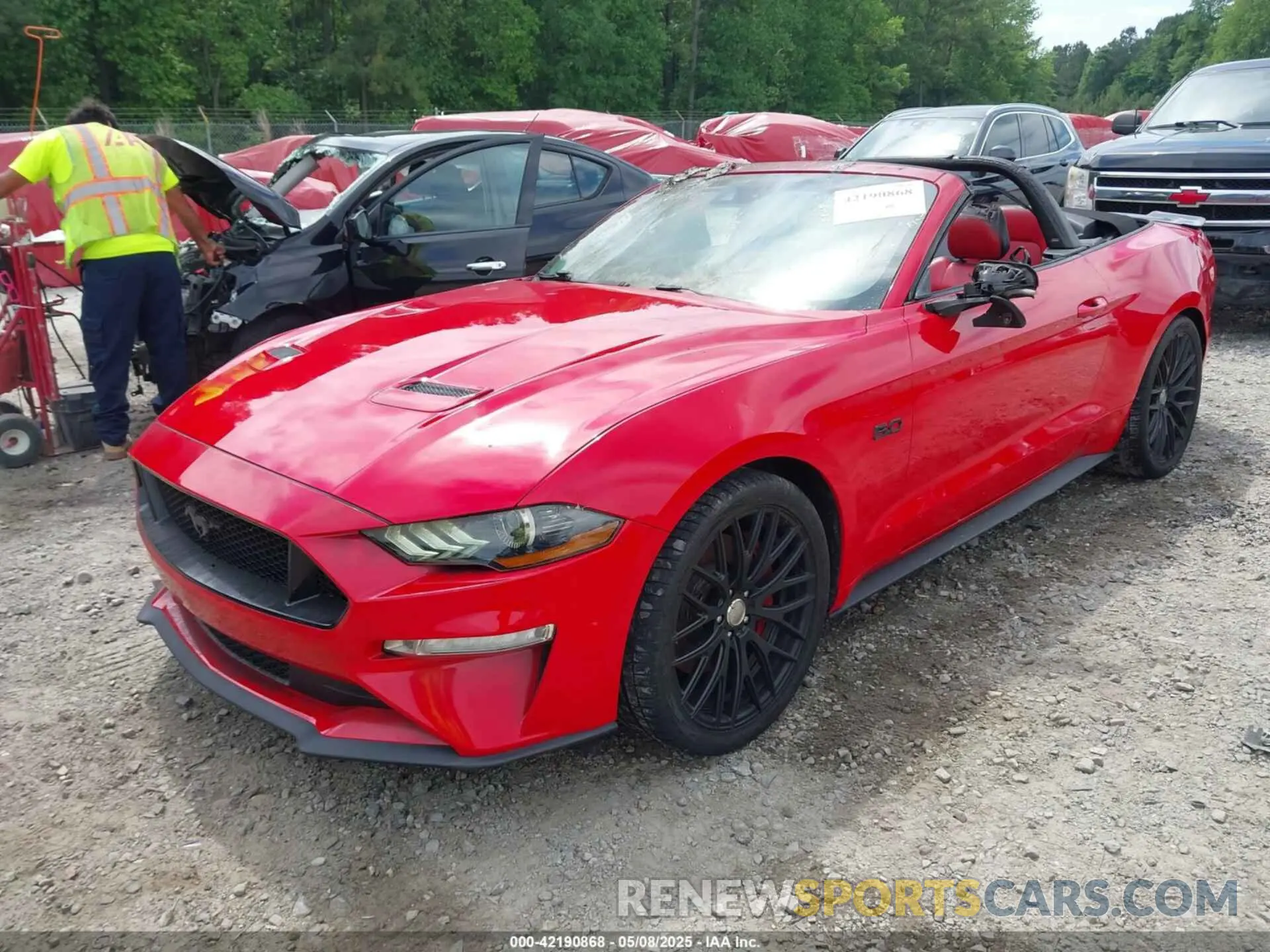 2 Photograph of a damaged car 1FATP8FF7K5204955 FORD MUSTANG 2019