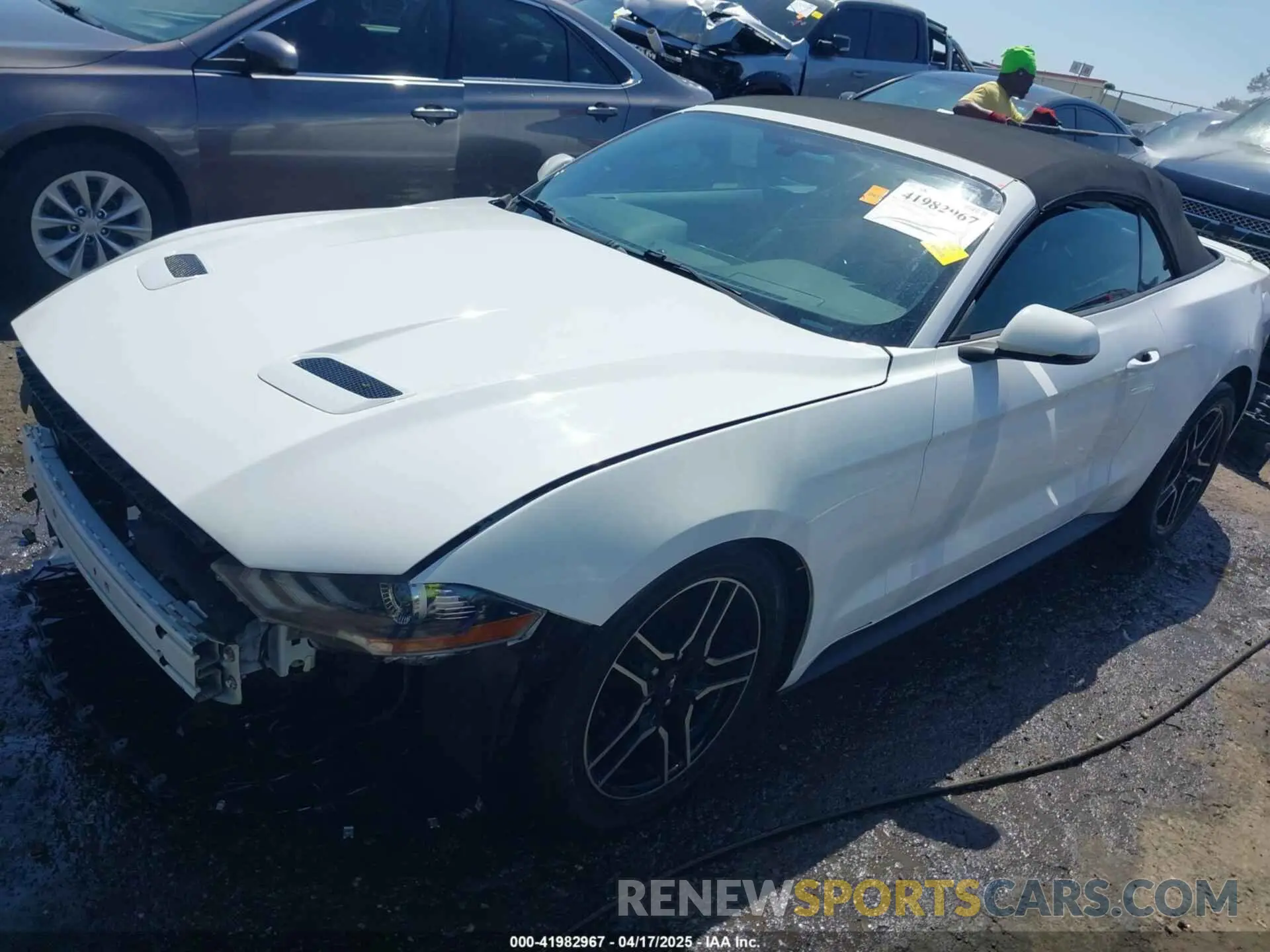 2 Photograph of a damaged car 1FATP8UH9K5158484 FORD MUSTANG 2019