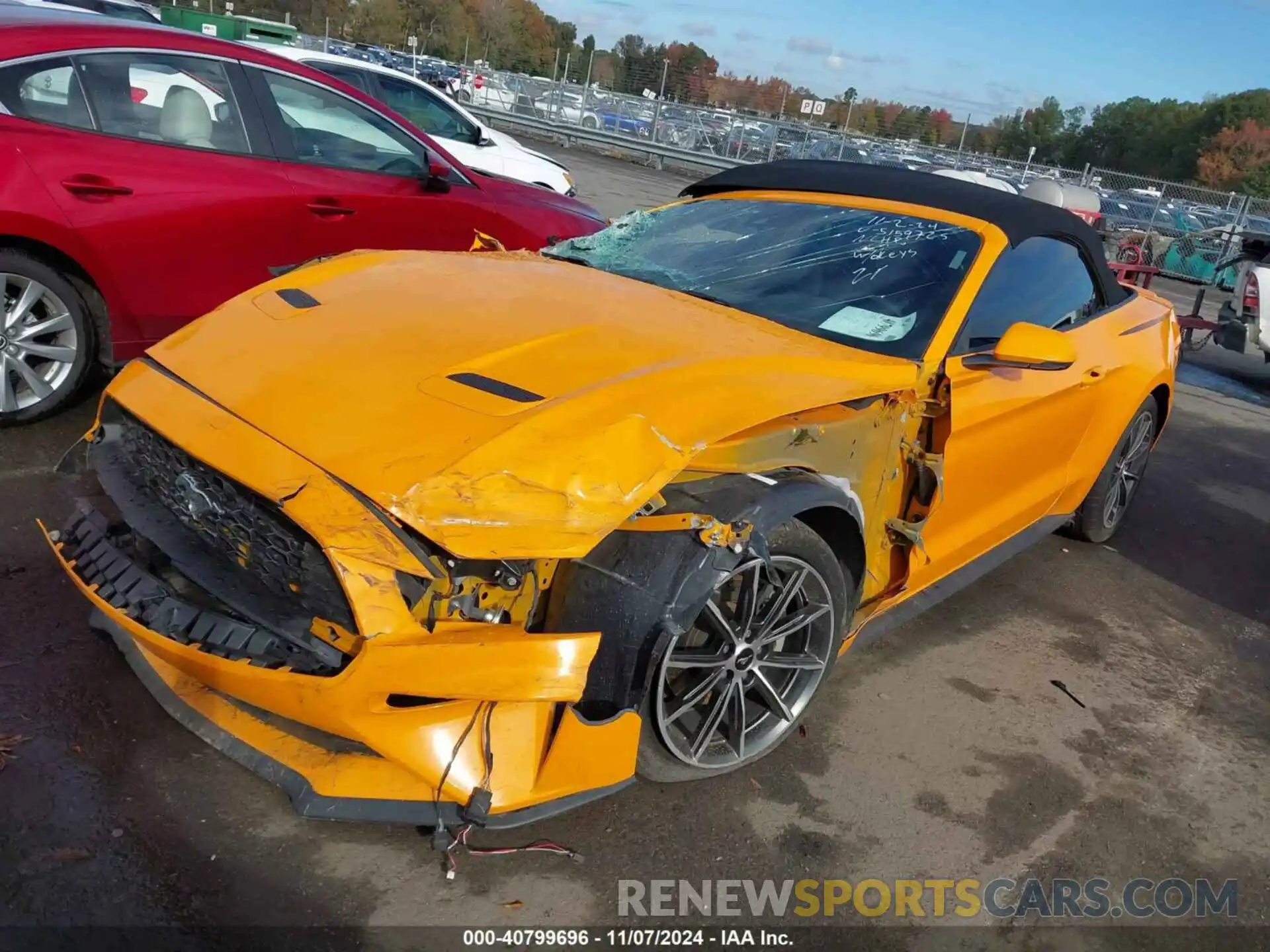 2 Photograph of a damaged car 1FATP8UHXK5159725 FORD MUSTANG 2019