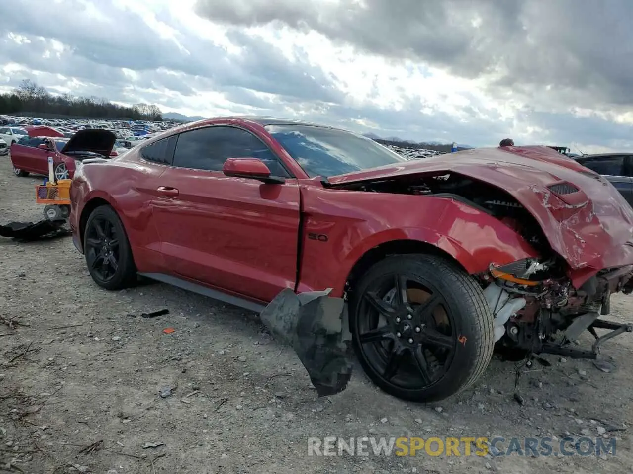 4 Photograph of a damaged car 1FA6P8CF0L5145203 FORD MUSTANG 2020
