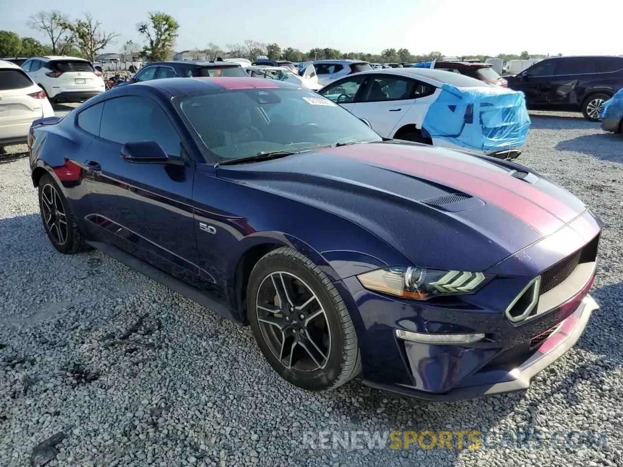 4 Photograph of a damaged car 1FA6P8CF1L5145520 FORD MUSTANG 2020