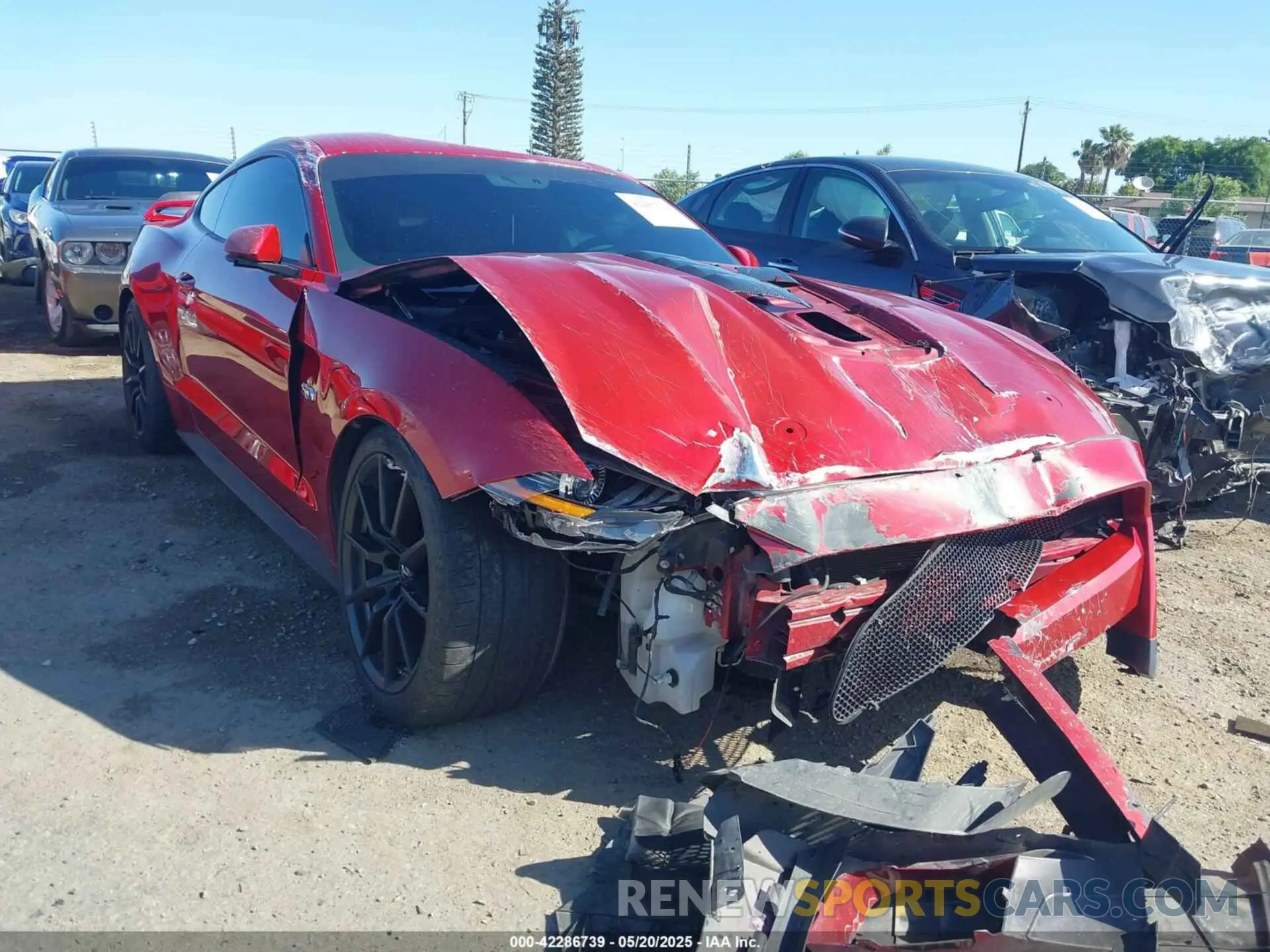 1 Photograph of a damaged car 1FA6P8CF2L5177375 FORD MUSTANG 2020