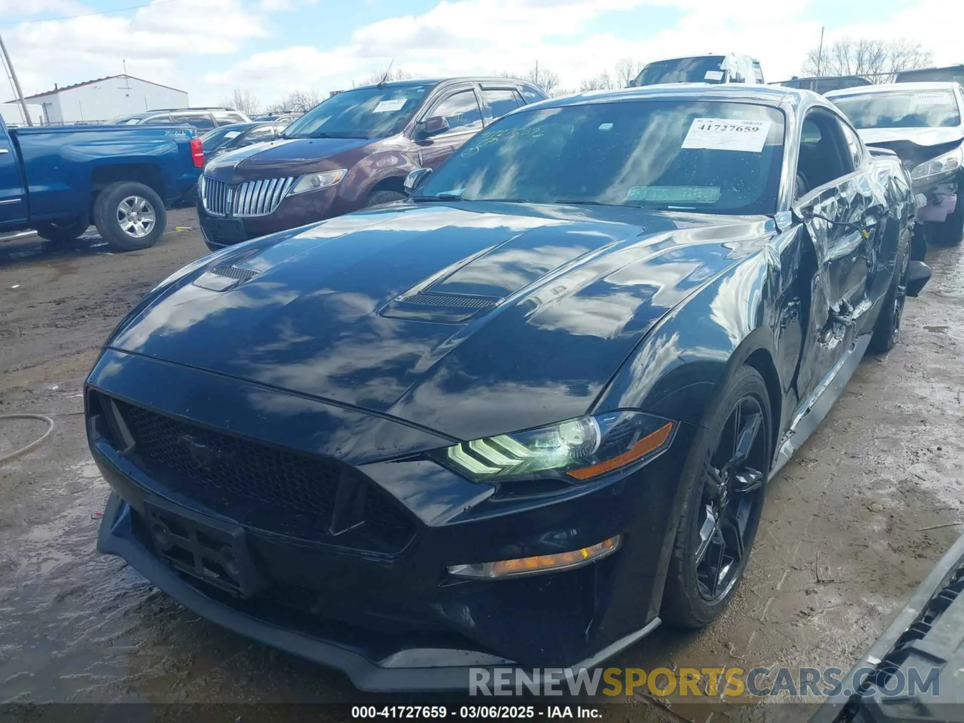 2 Photograph of a damaged car 1FA6P8CF5L5154043 FORD MUSTANG 2020