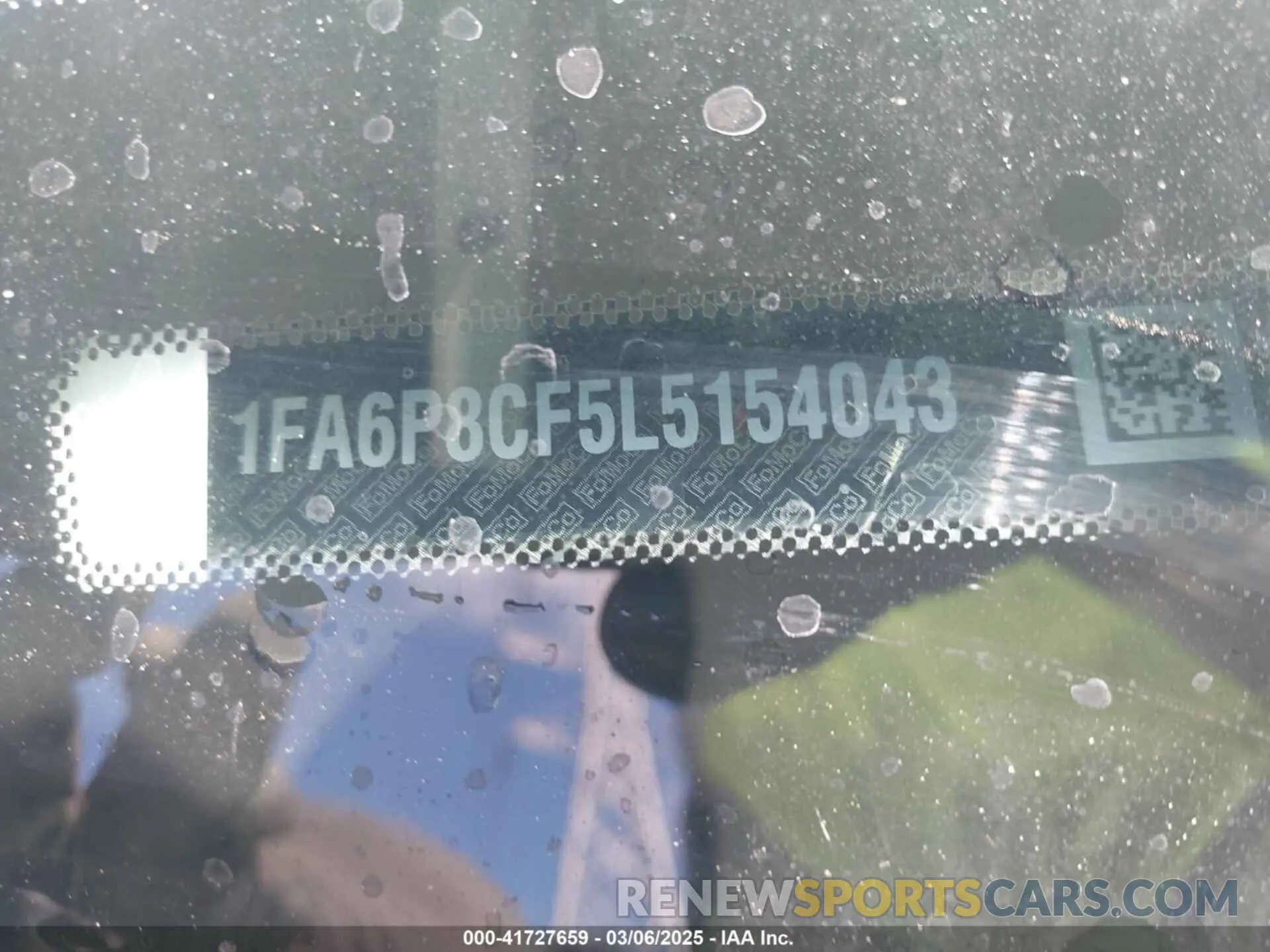 9 Photograph of a damaged car 1FA6P8CF5L5154043 FORD MUSTANG 2020
