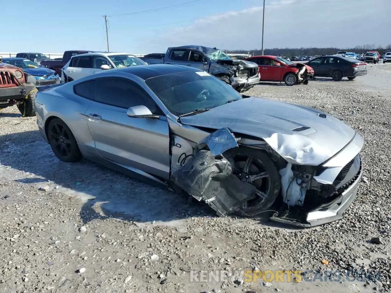 4 Photograph of a damaged car 1FA6P8CF7L5108522 FORD MUSTANG 2020