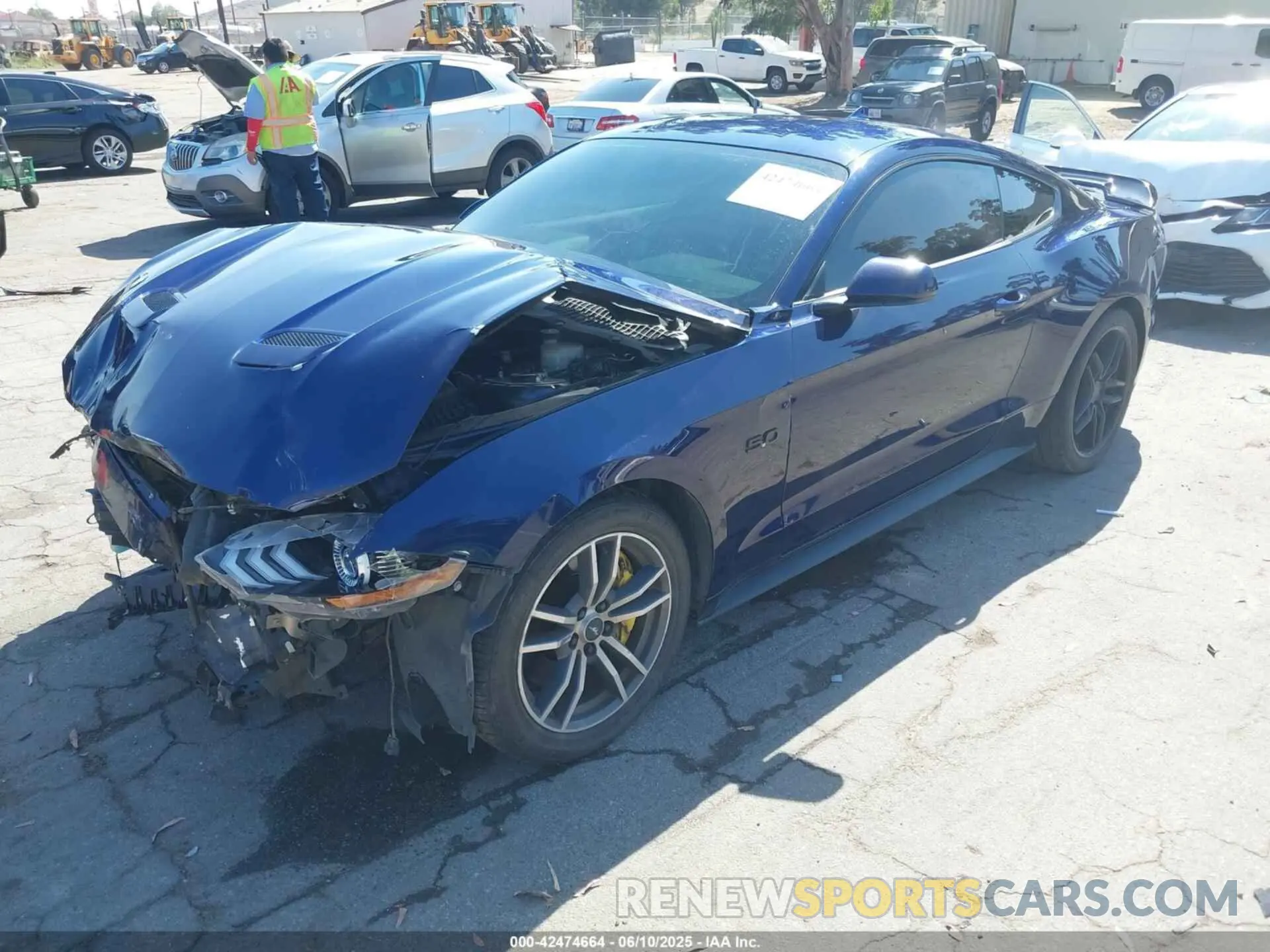 2 Photograph of a damaged car 1FA6P8CF7L5189263 FORD MUSTANG 2020