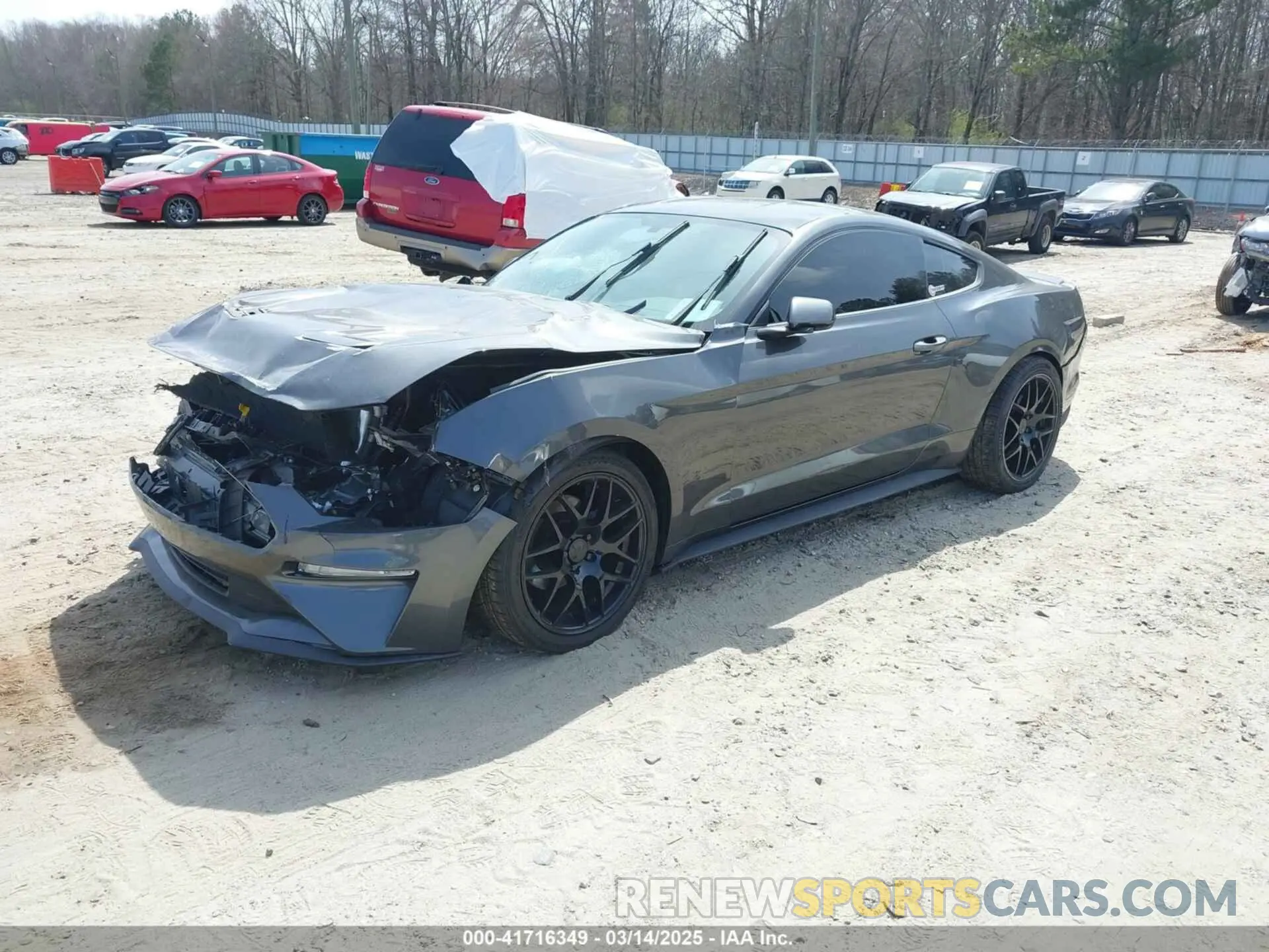 2 Photograph of a damaged car 1FA6P8TH1L5108453 FORD MUSTANG 2020