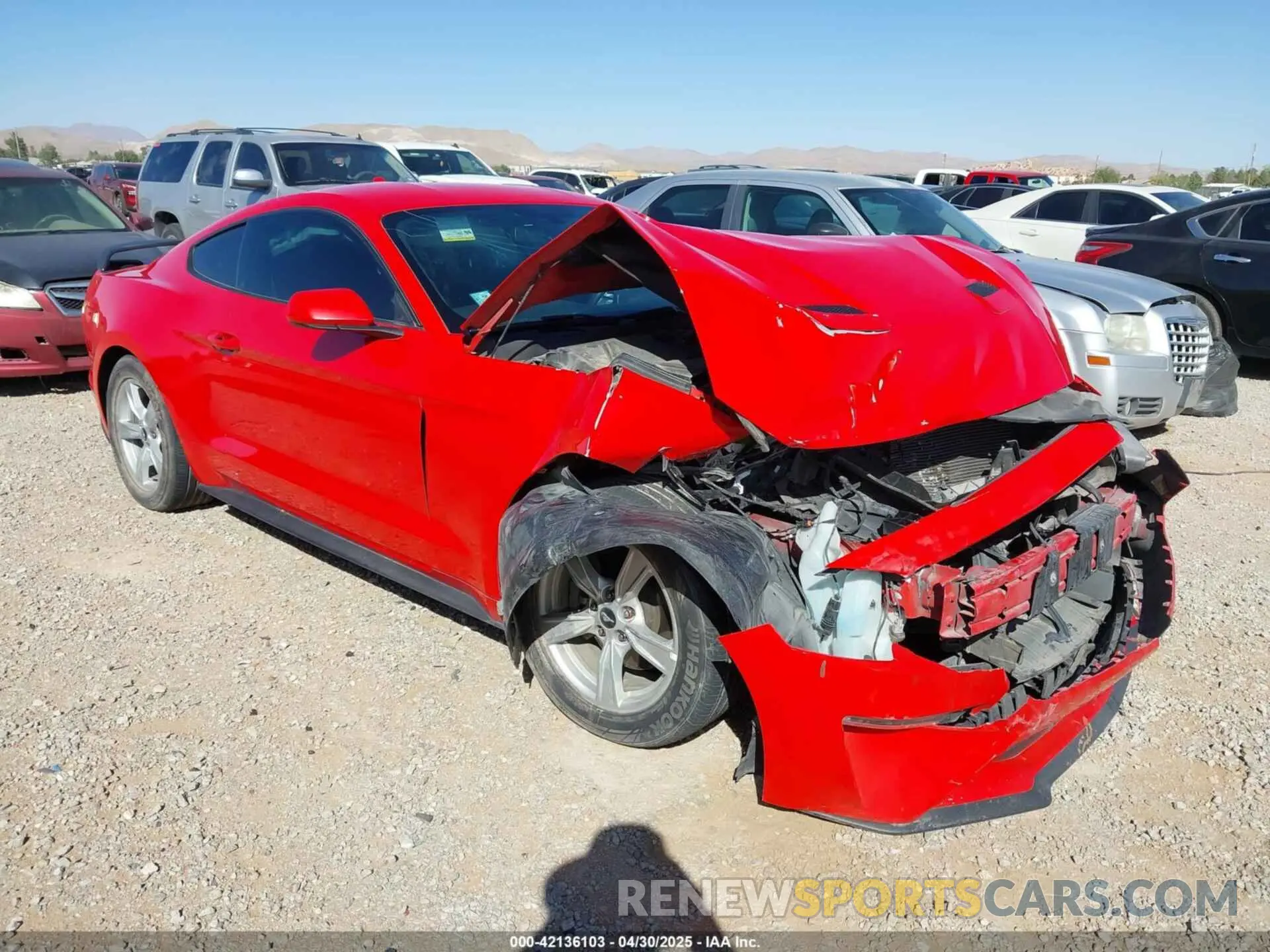 1 Photograph of a damaged car 1FA6P8TH1L5146359 FORD MUSTANG 2020