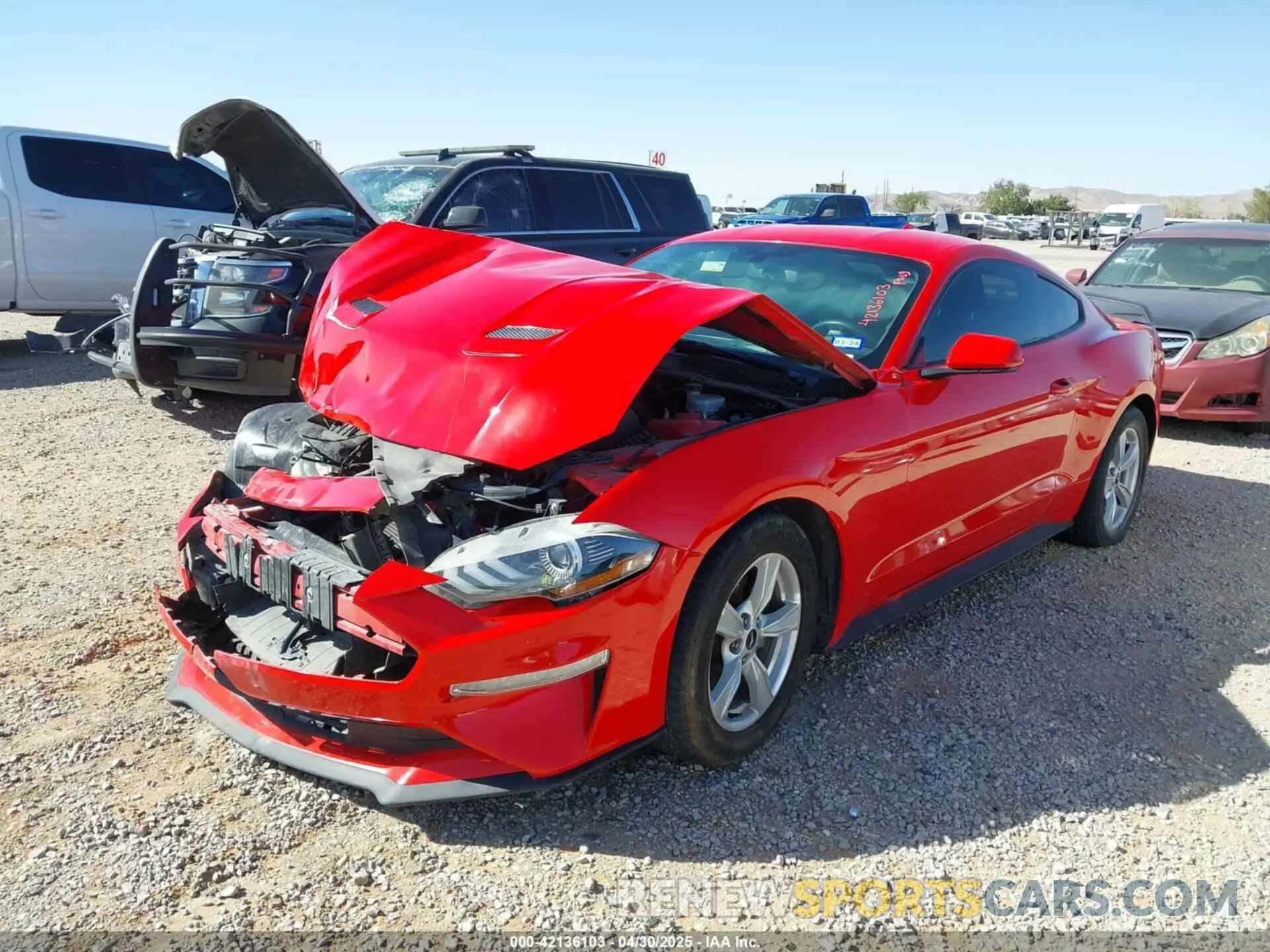 2 Photograph of a damaged car 1FA6P8TH1L5146359 FORD MUSTANG 2020