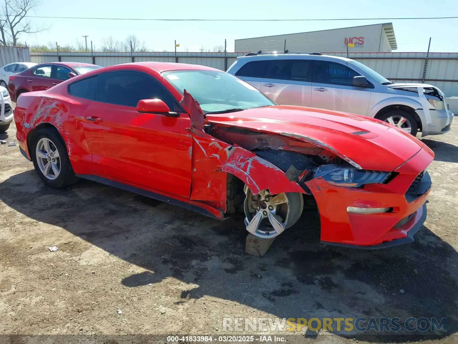 1 Photograph of a damaged car 1FA6P8TH8L5103492 FORD MUSTANG 2020