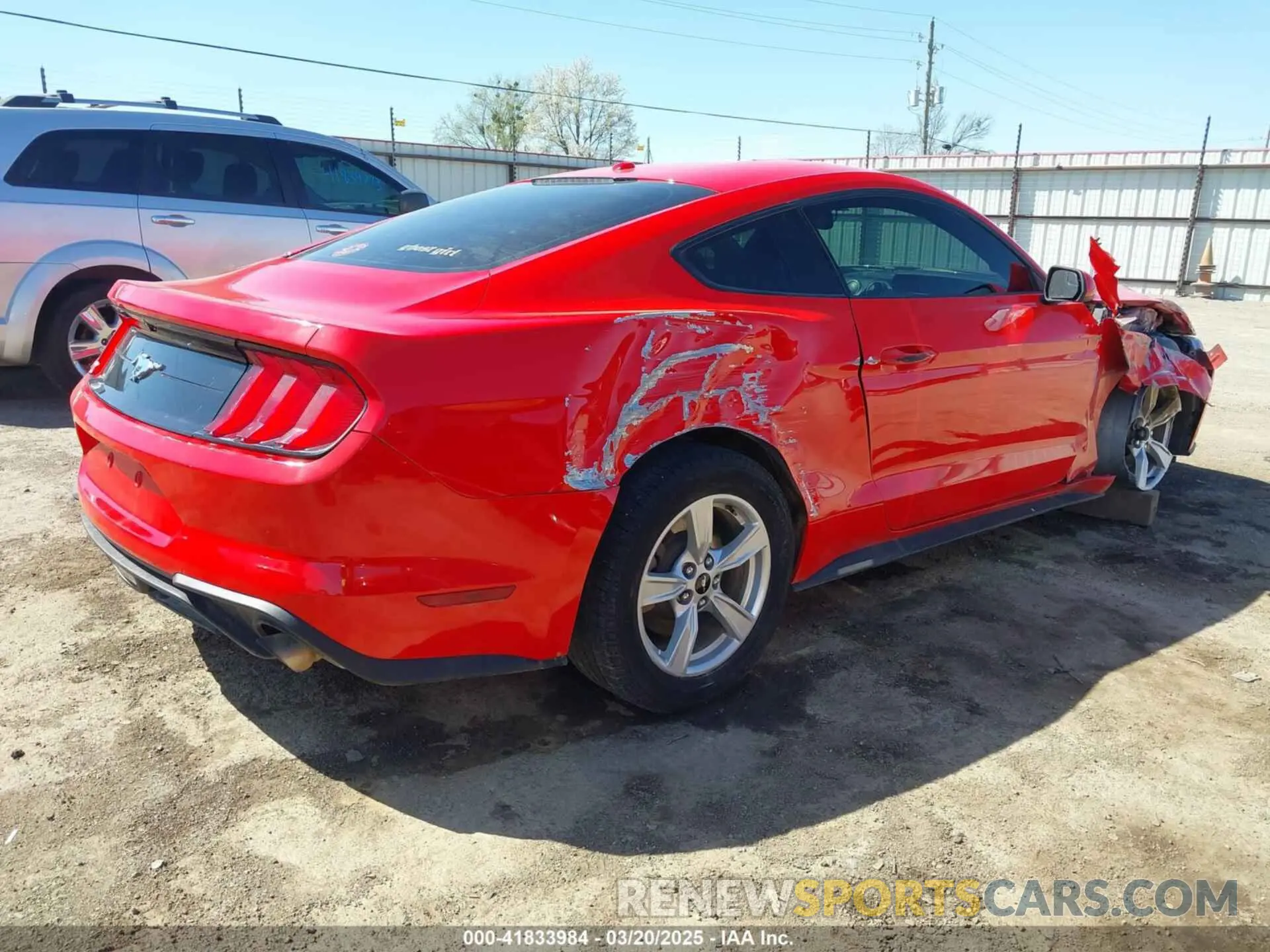 4 Photograph of a damaged car 1FA6P8TH8L5103492 FORD MUSTANG 2020