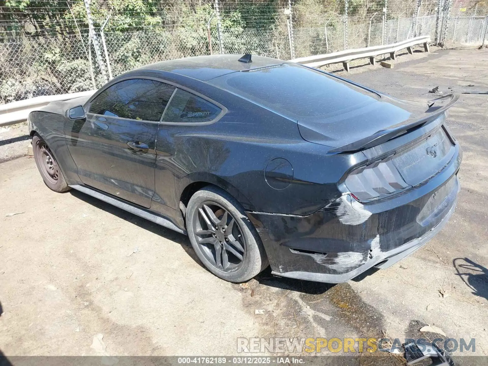 3 Photograph of a damaged car 1FA6P8TH8L5161523 FORD MUSTANG 2020