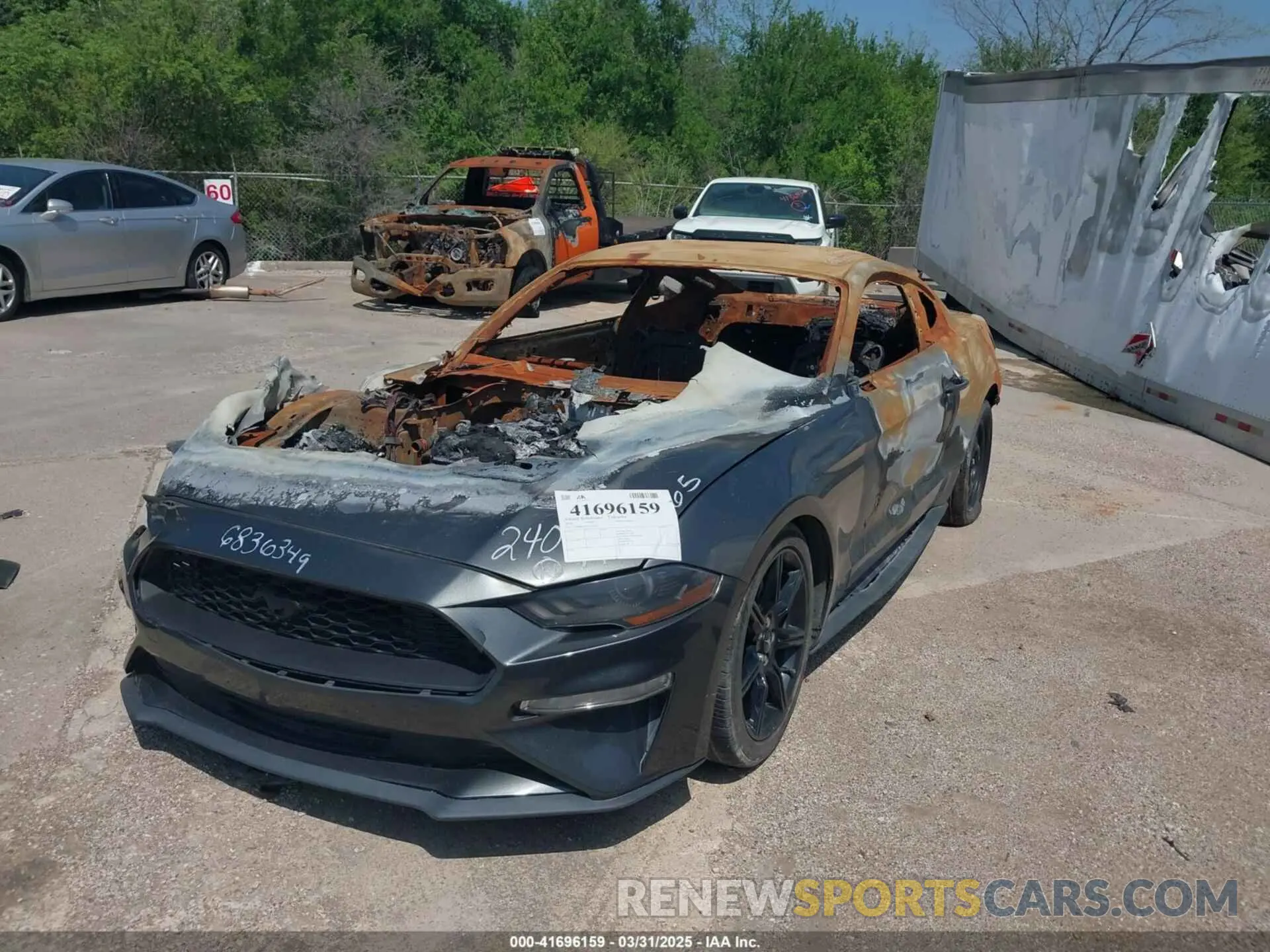 2 Photograph of a damaged car 1FA6P8THXL5154380 FORD MUSTANG 2020