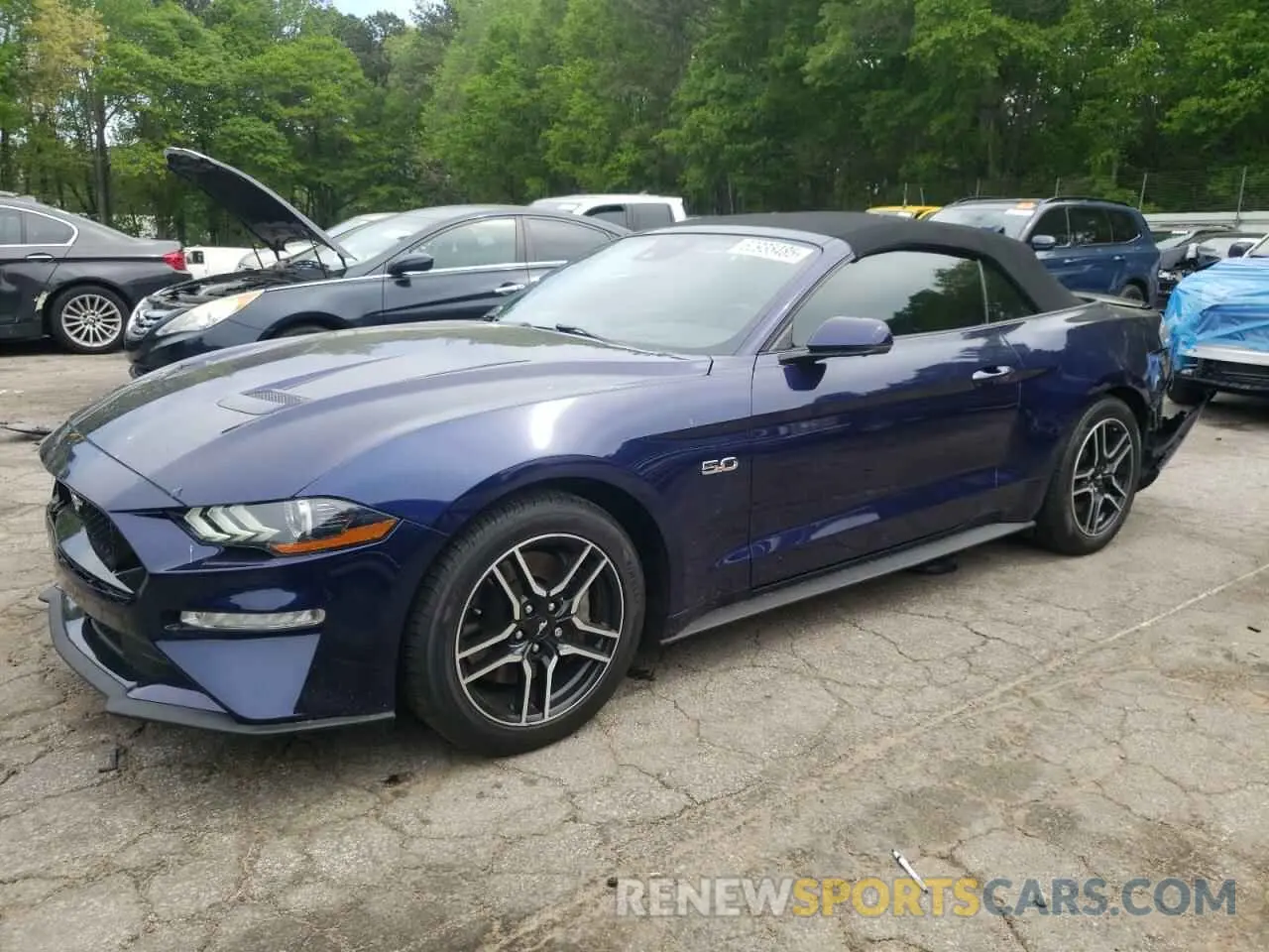 1 Photograph of a damaged car 1FATP8FF8L5156707 FORD MUSTANG 2020