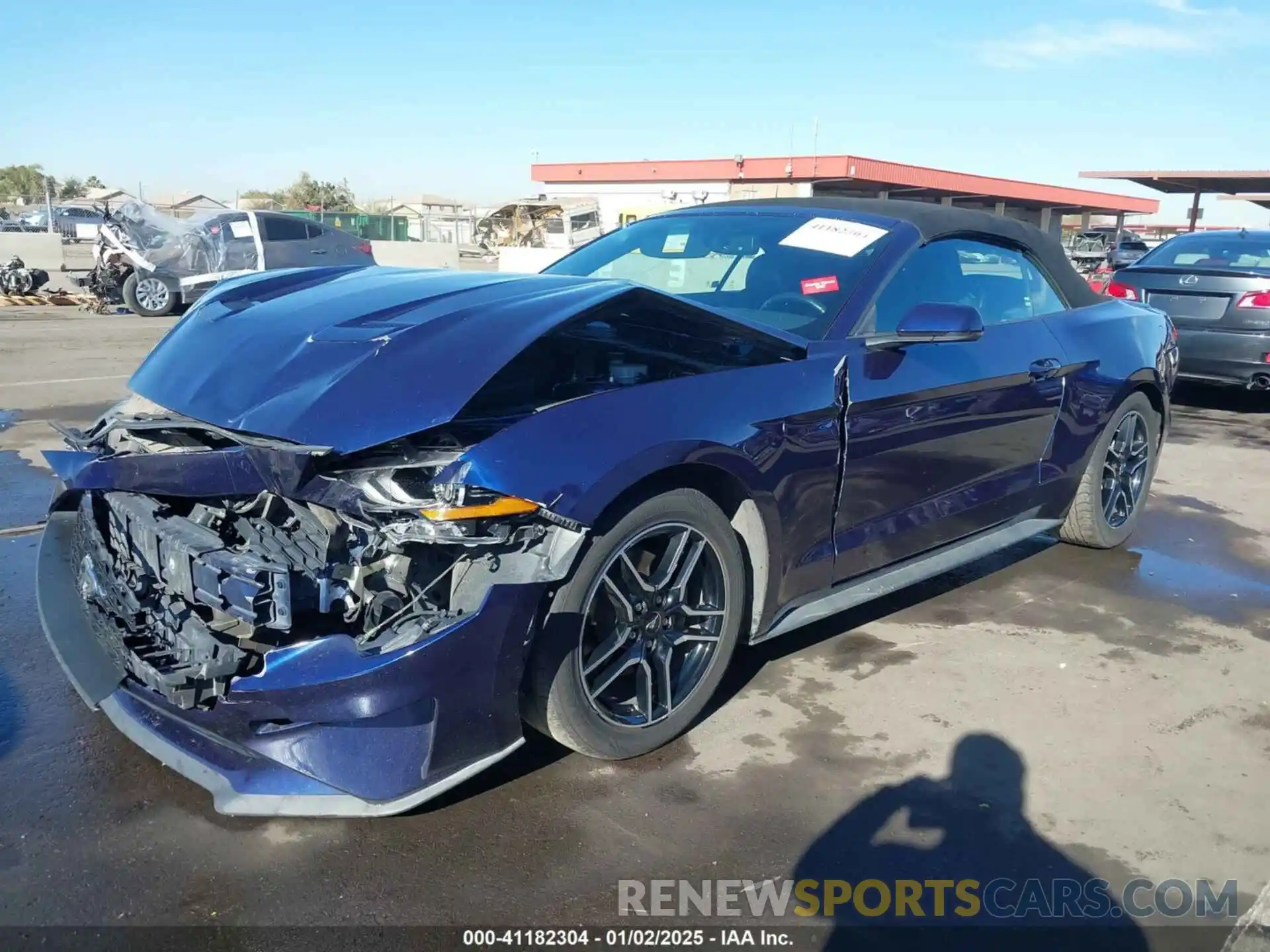 2 Photograph of a damaged car 1FATP8UH9L5185458 FORD MUSTANG 2020