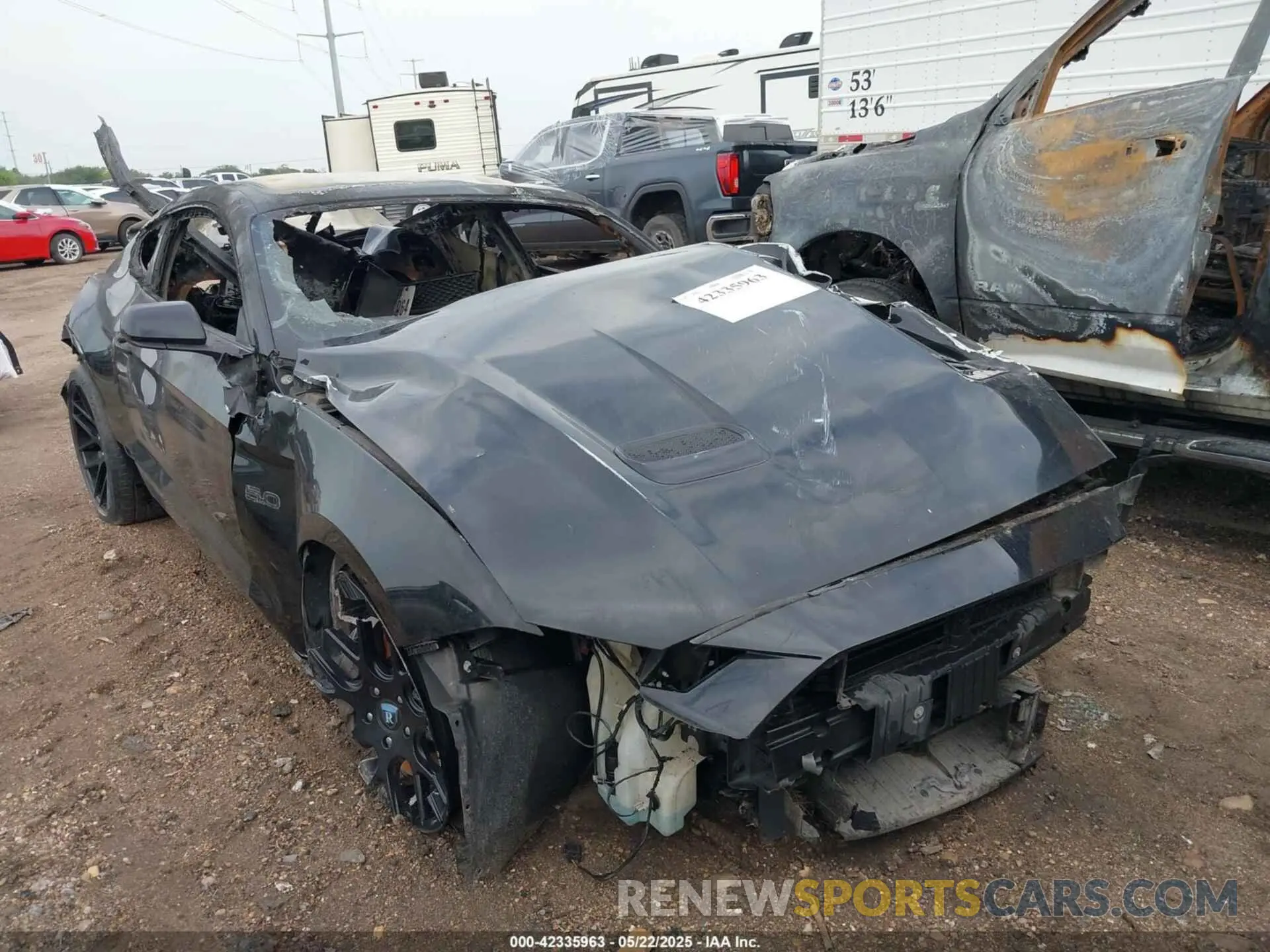 1 Photograph of a damaged car 1FA6P8CF0M5137281 FORD MUSTANG 2021
