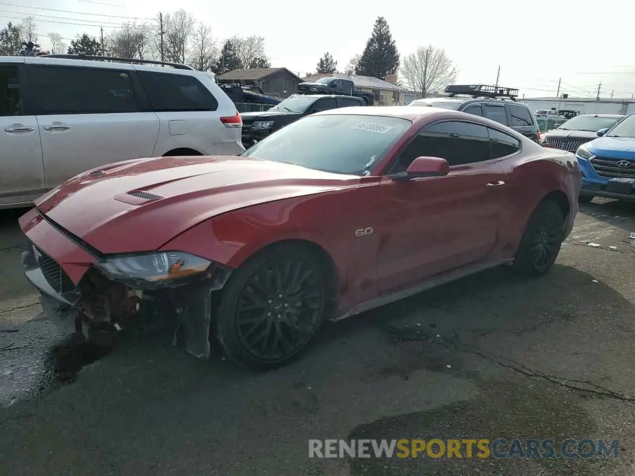 1 Photograph of a damaged car 1FA6P8CF0M5151679 FORD MUSTANG 2021