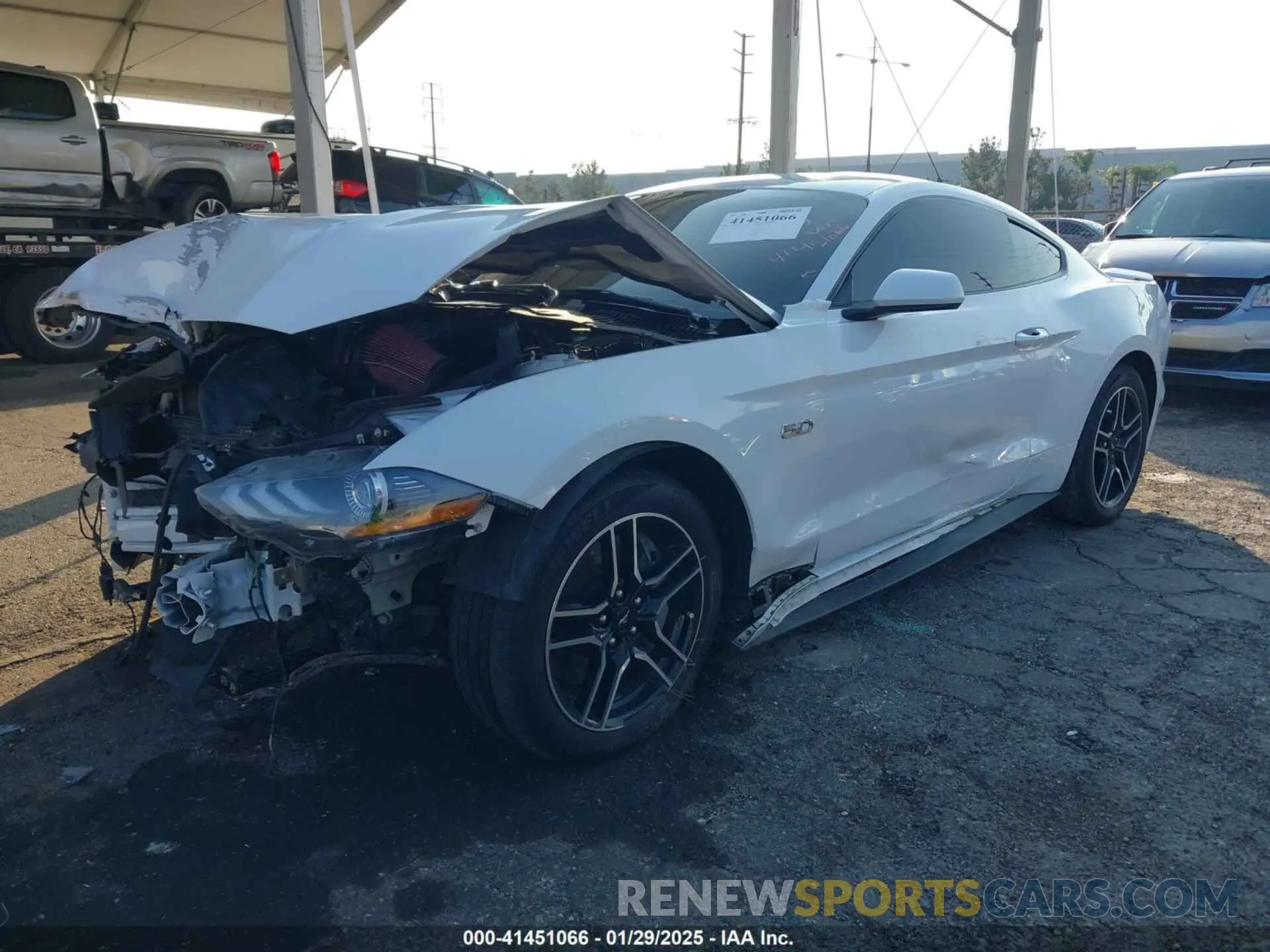 2 Photograph of a damaged car 1FA6P8CF1M5110879 FORD MUSTANG 2021