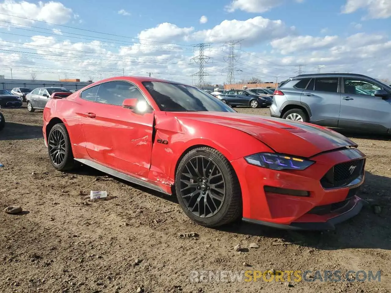 4 Photograph of a damaged car 1FA6P8CF1M5128847 FORD MUSTANG 2021