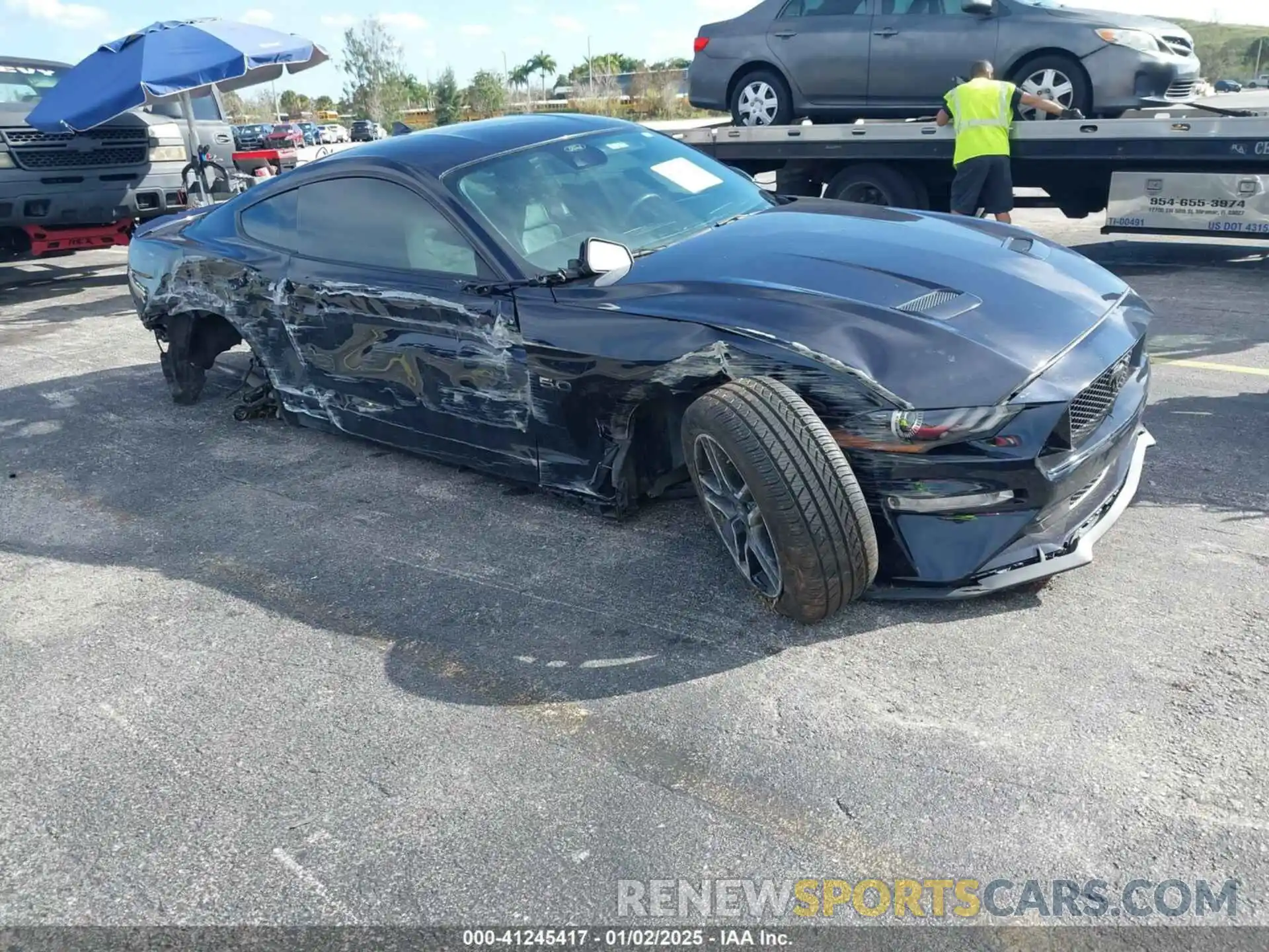 1 Photograph of a damaged car 1FA6P8CF1M5138567 FORD MUSTANG 2021