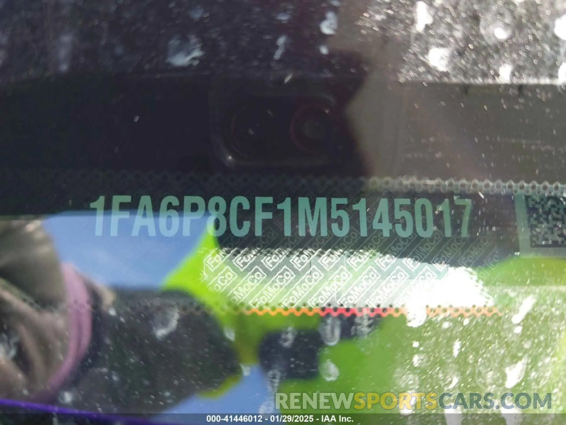 9 Photograph of a damaged car 1FA6P8CF1M5145017 FORD MUSTANG 2021