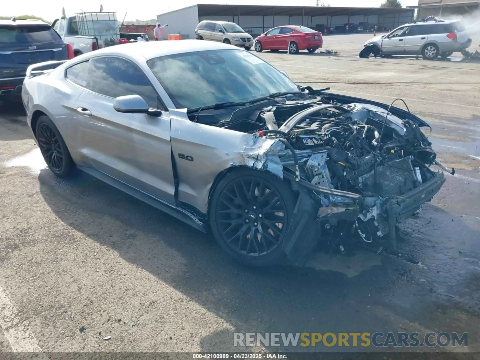 1 Photograph of a damaged car 1FA6P8CF3M5117977 FORD MUSTANG 2021