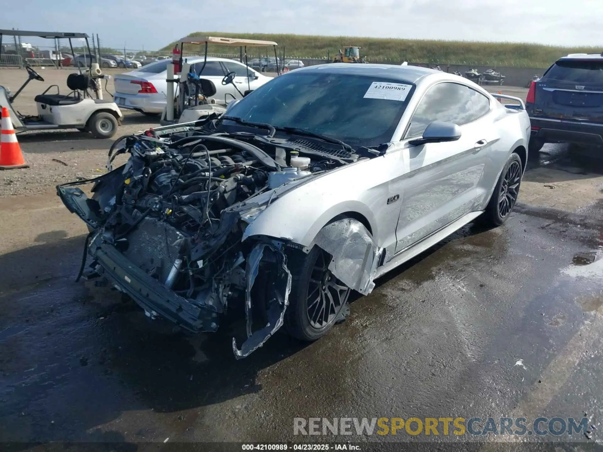 2 Photograph of a damaged car 1FA6P8CF3M5117977 FORD MUSTANG 2021