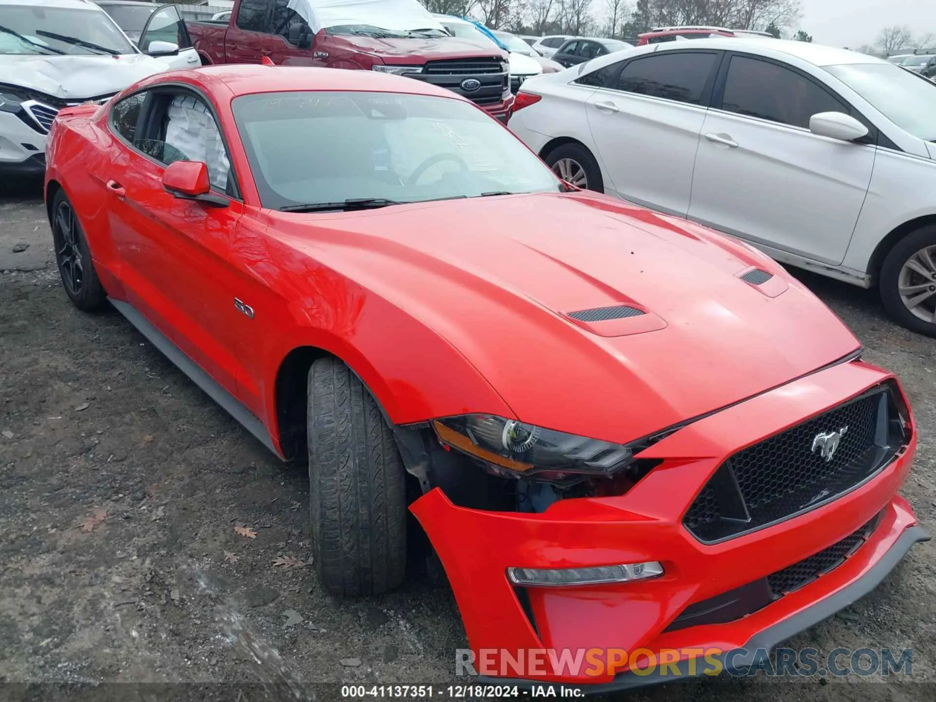 1 Photograph of a damaged car 1FA6P8CF4M5119074 FORD MUSTANG 2021