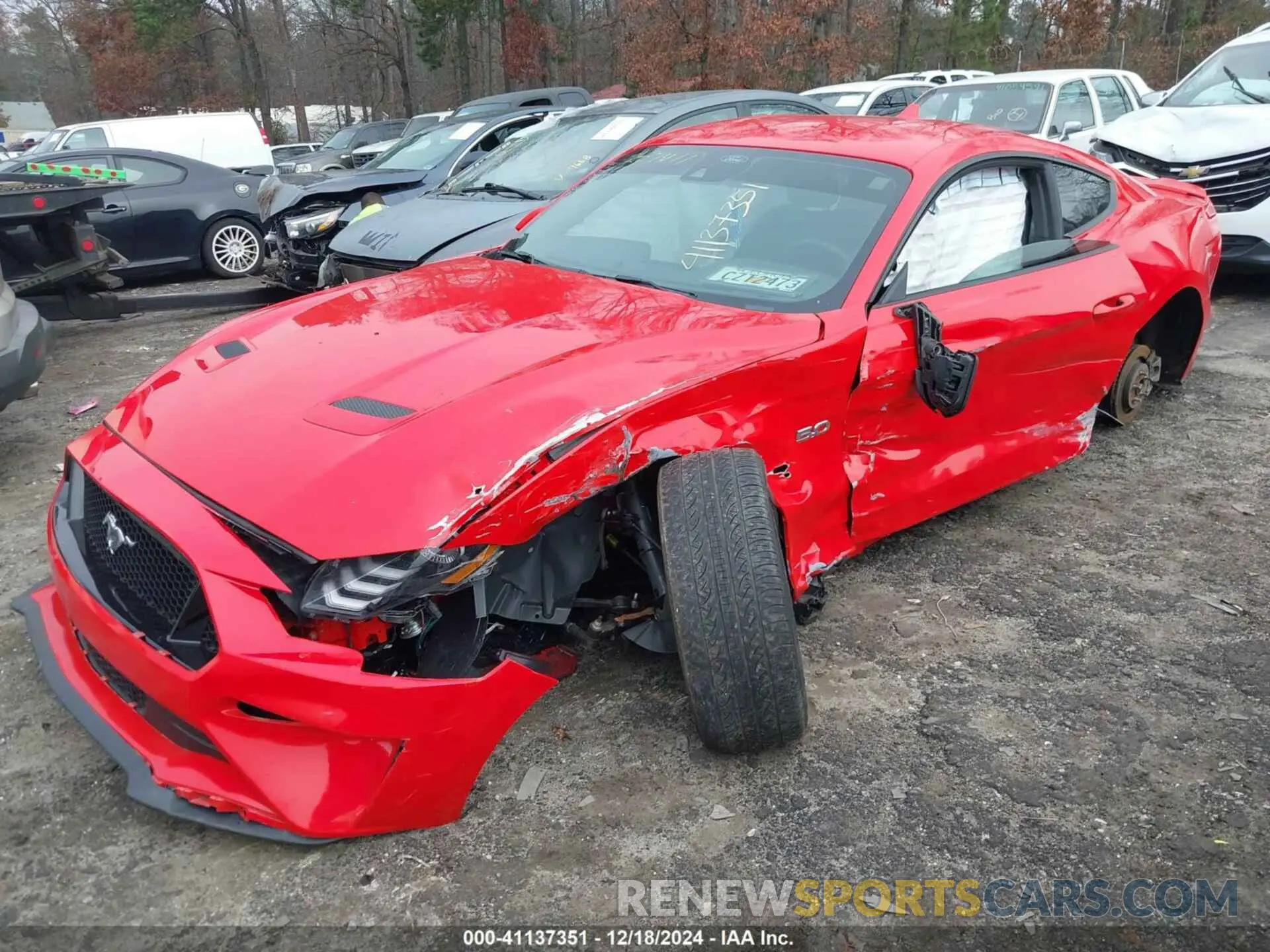 2 Photograph of a damaged car 1FA6P8CF4M5119074 FORD MUSTANG 2021