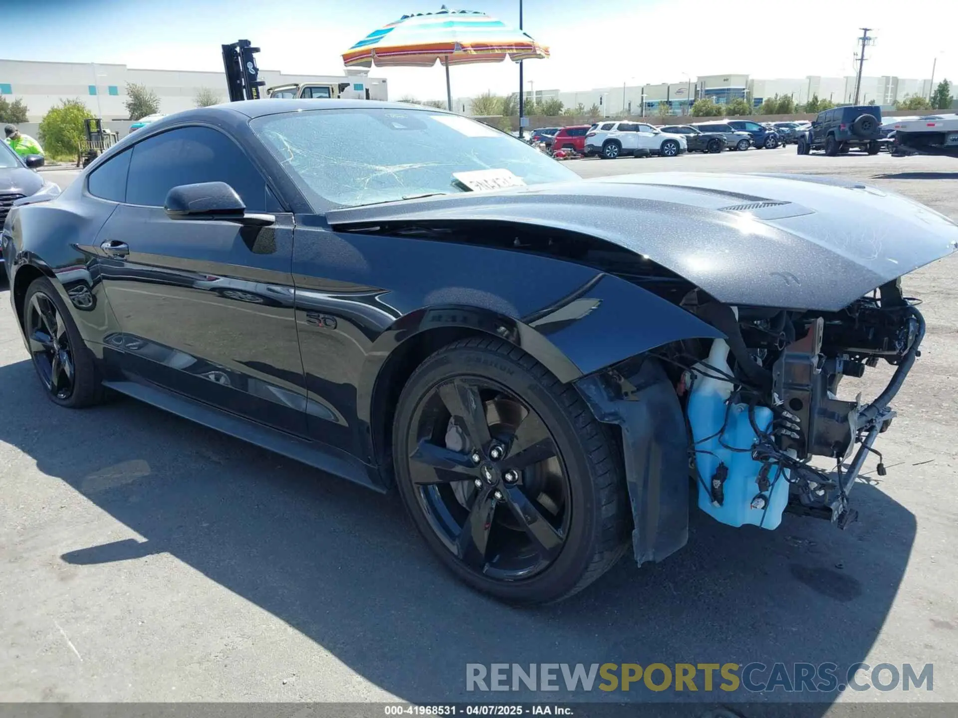 1 Photograph of a damaged car 1FA6P8CF4M5155377 FORD MUSTANG 2021