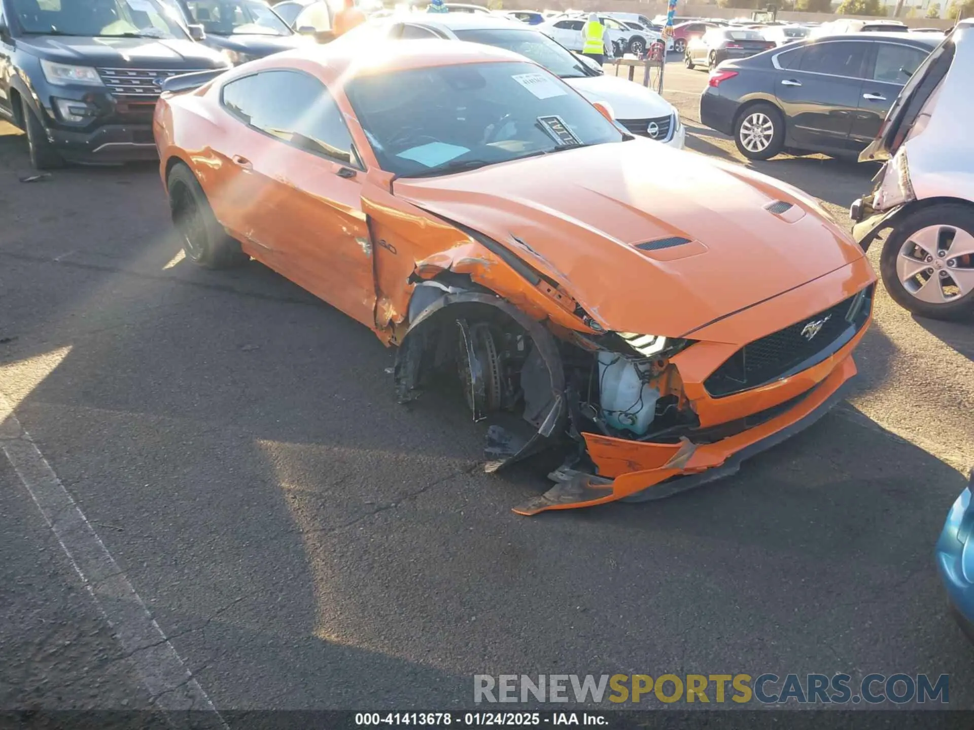 1 Photograph of a damaged car 1FA6P8CF5M5116202 FORD MUSTANG 2021