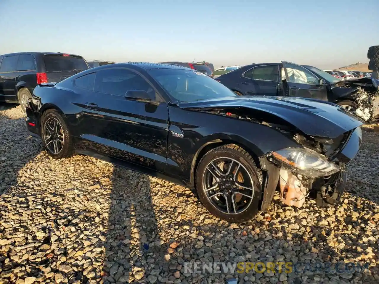 4 Photograph of a damaged car 1FA6P8CF6M5155378 FORD MUSTANG 2021