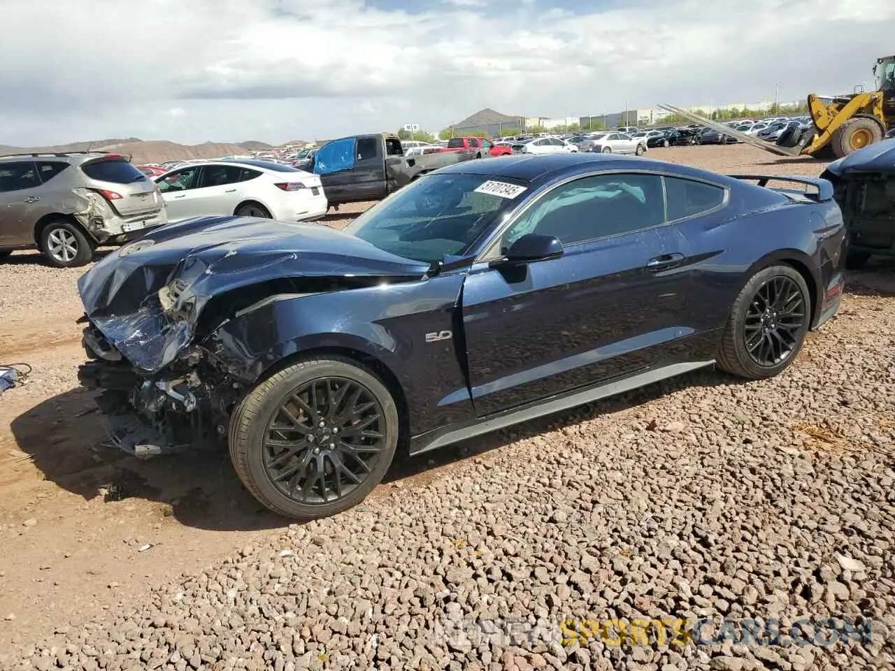 1 Photograph of a damaged car 1FA6P8CF8M5133785 FORD MUSTANG 2021