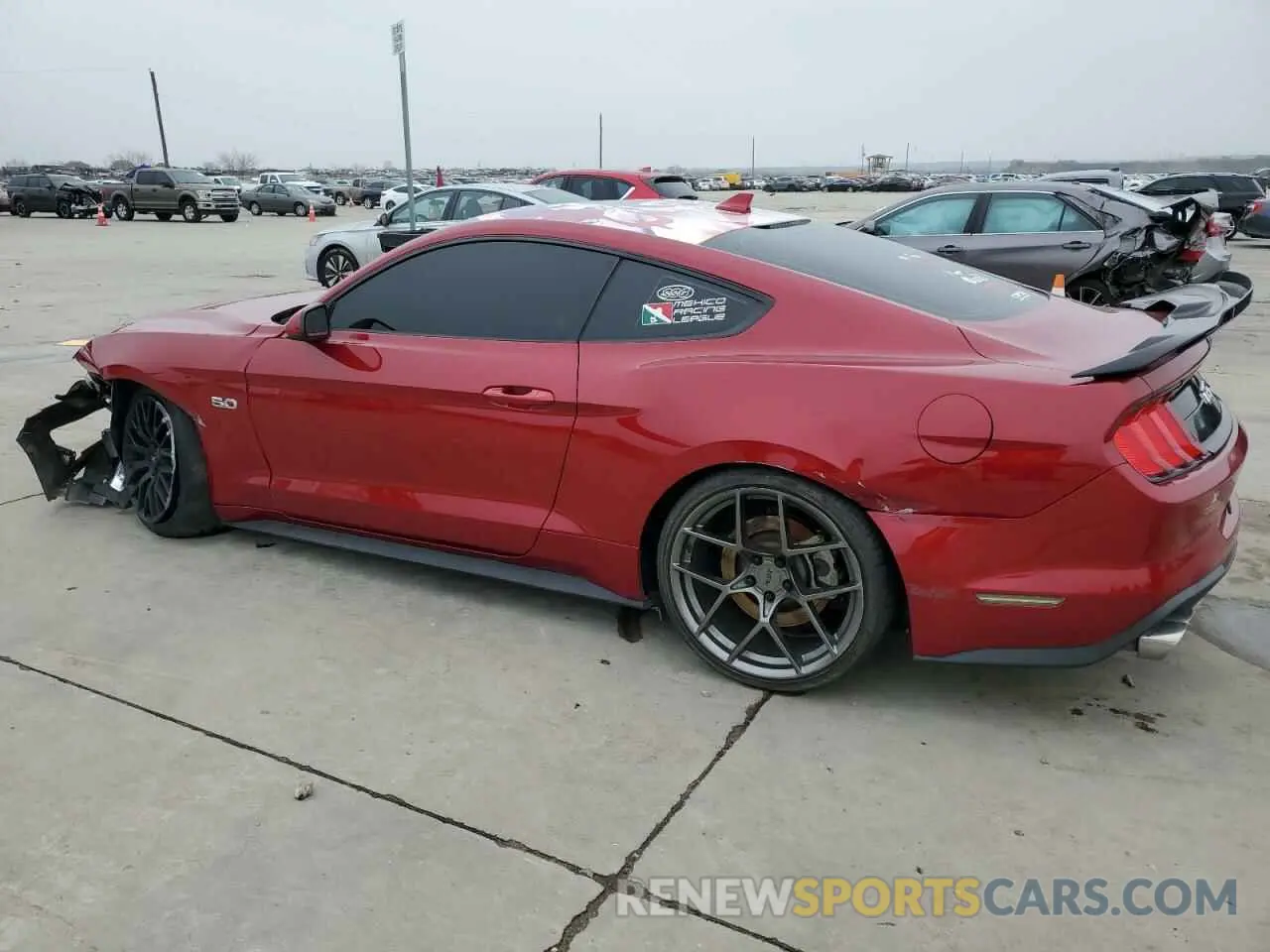2 Photograph of a damaged car 1FA6P8CFXM5115675 FORD MUSTANG 2021