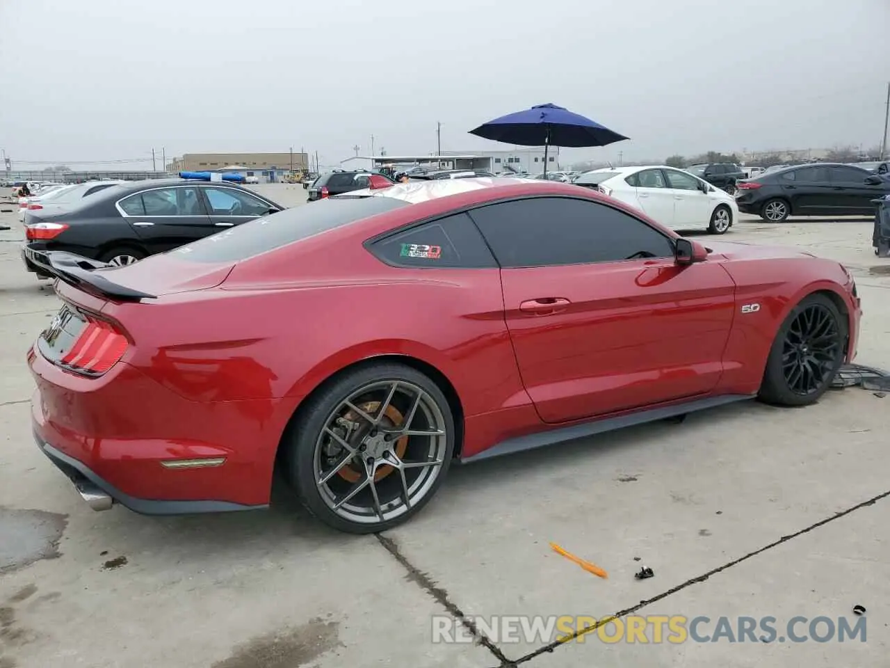 3 Photograph of a damaged car 1FA6P8CFXM5115675 FORD MUSTANG 2021