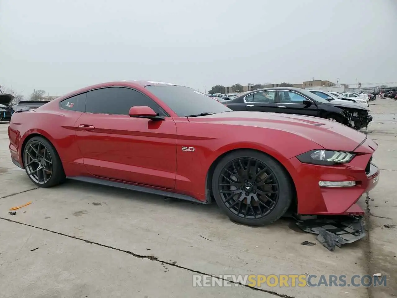 4 Photograph of a damaged car 1FA6P8CFXM5115675 FORD MUSTANG 2021