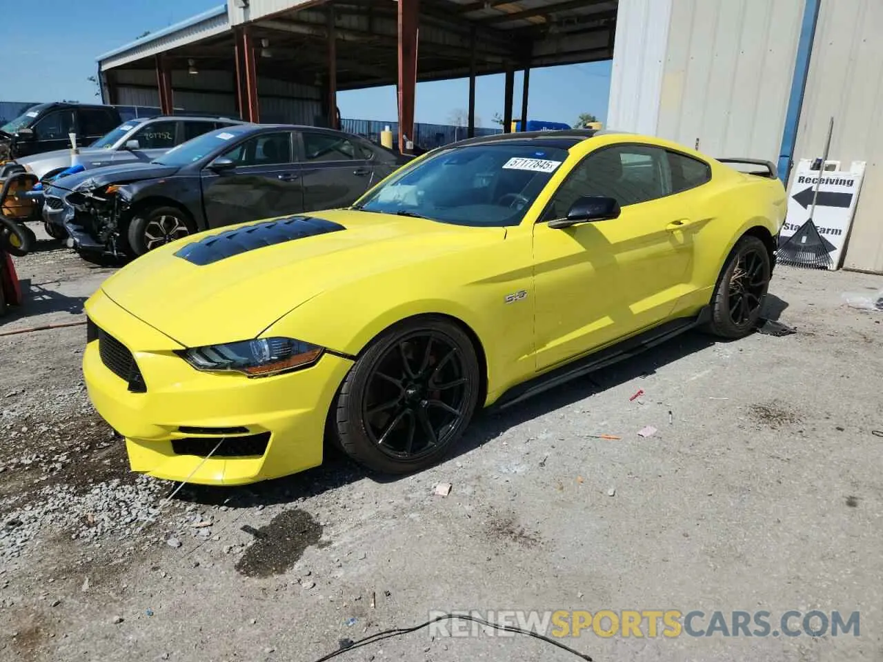 1 Photograph of a damaged car 1FA6P8CFXM5146523 FORD MUSTANG 2021