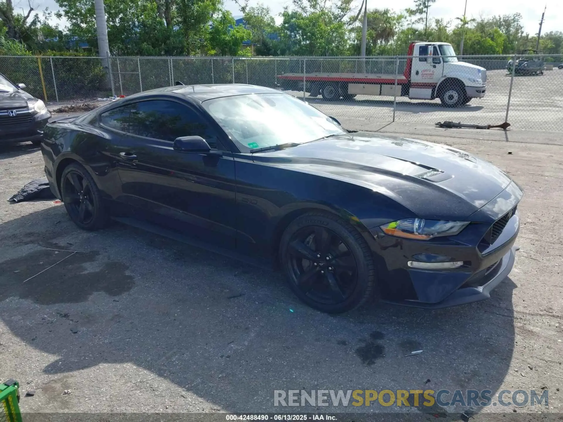 1 Photograph of a damaged car 1FA6P8CFXM5147543 FORD MUSTANG 2021