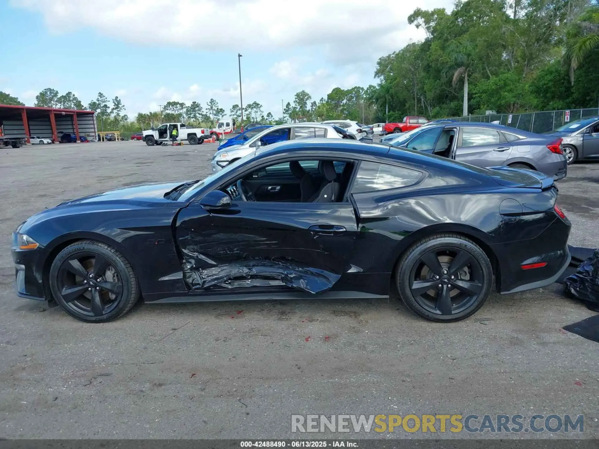 14 Photograph of a damaged car 1FA6P8CFXM5147543 FORD MUSTANG 2021