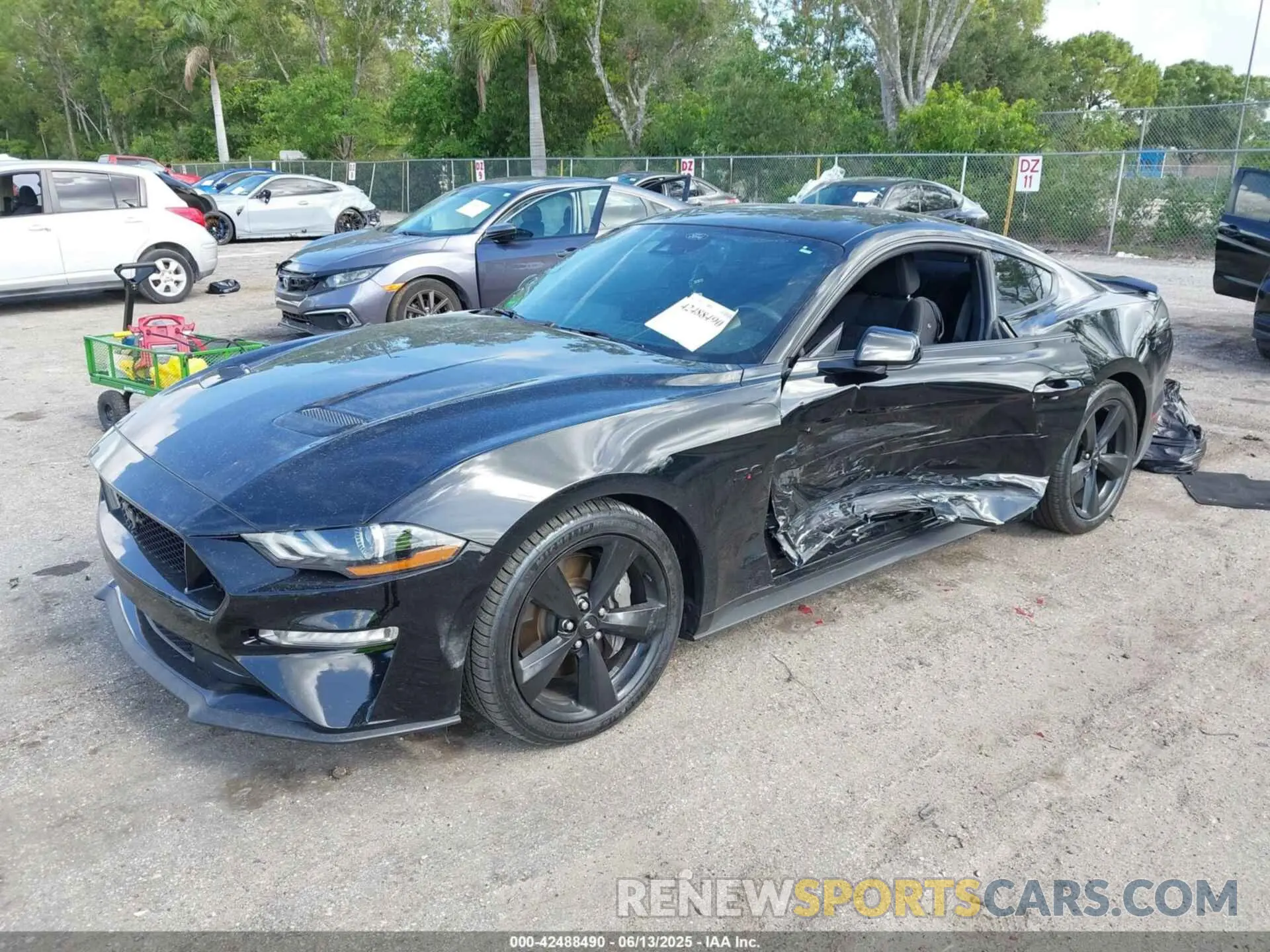 2 Photograph of a damaged car 1FA6P8CFXM5147543 FORD MUSTANG 2021